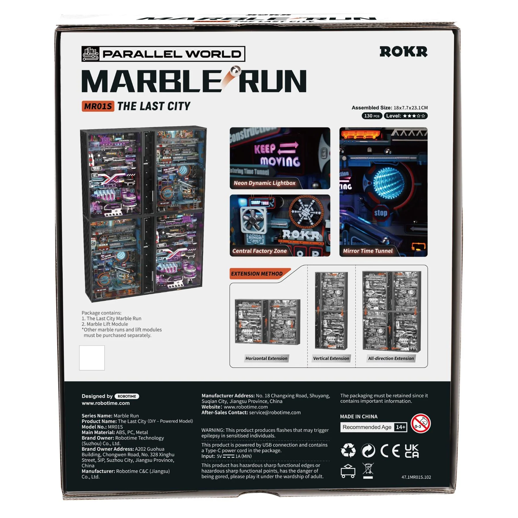 Robotime ROKR 3D Wooden Marble Run Series Model Kit - Image 6