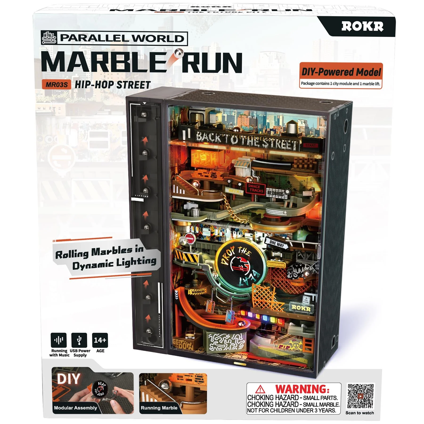 Robotime ROKR 3D Wooden Marble Run Series Model Kit - Image 9