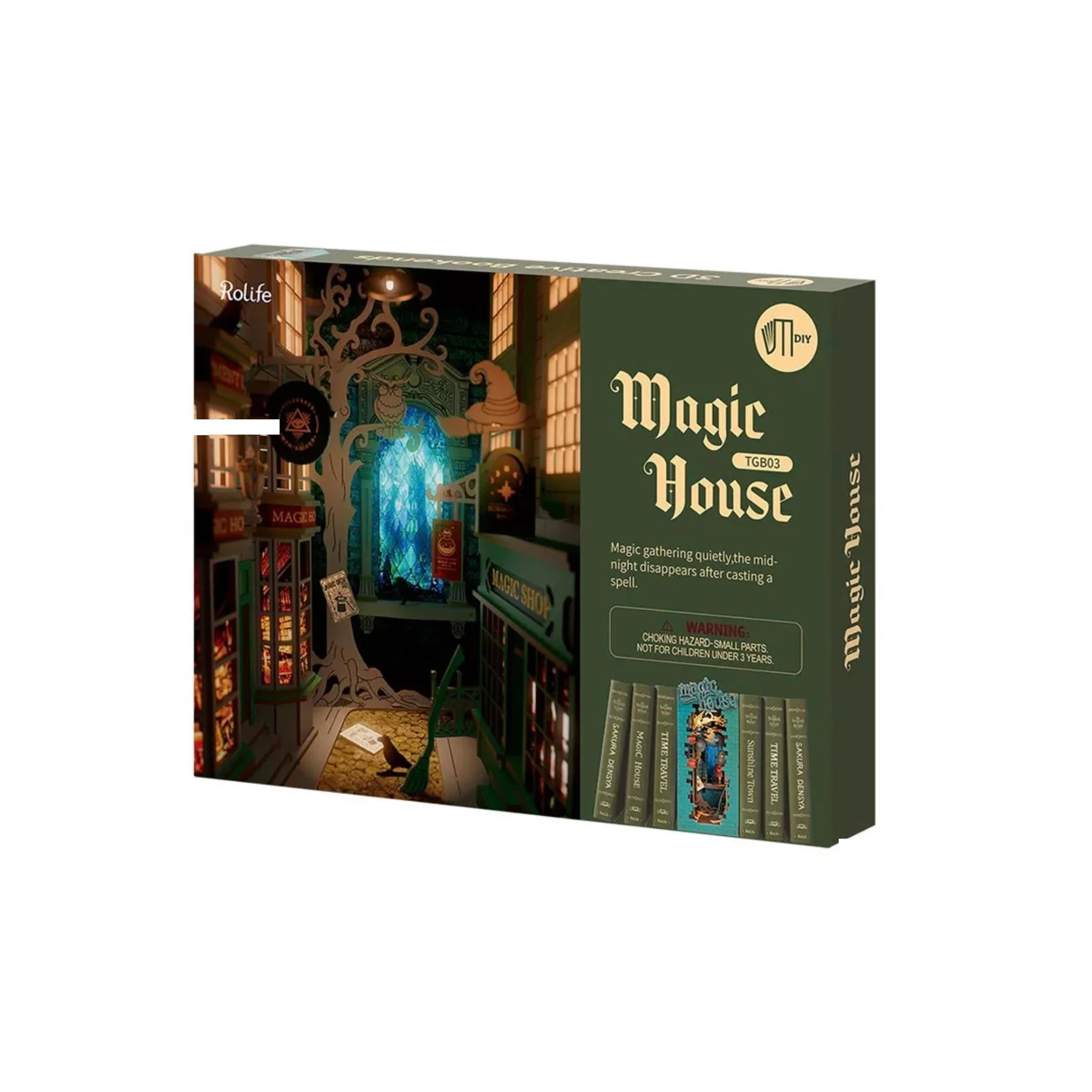 Robotime Rolife Self-Build Book Nook Building Kit - Image 13