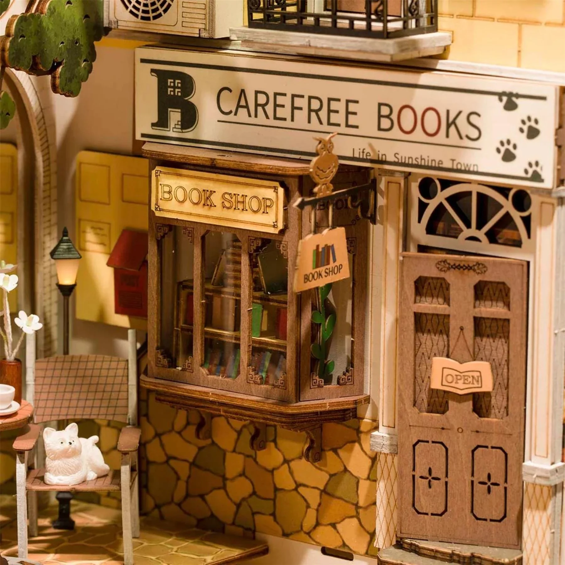 Robotime Rolife Self-Build Book Nook Building Kit - Image 28