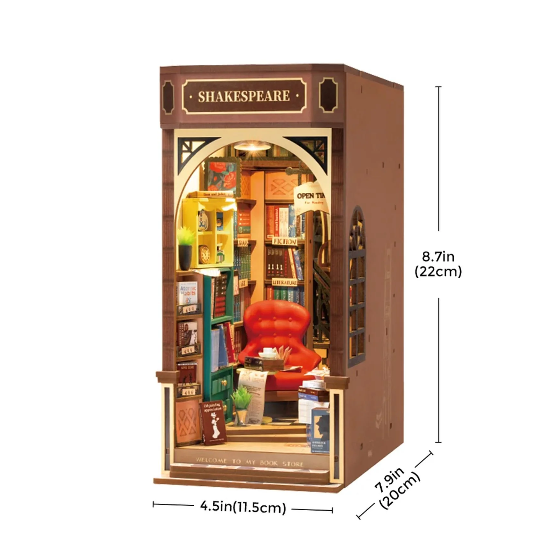 Robotime Rolife Self-Build Book Nook Building Kit - Image 3