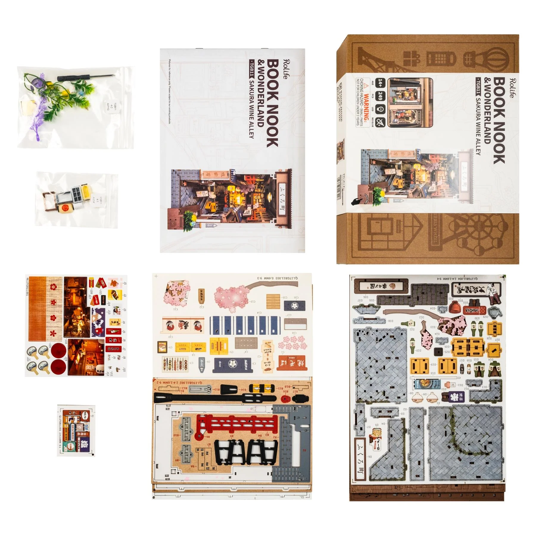 Robotime Rolife Self-Build Book Nook Building Kit - Image 61