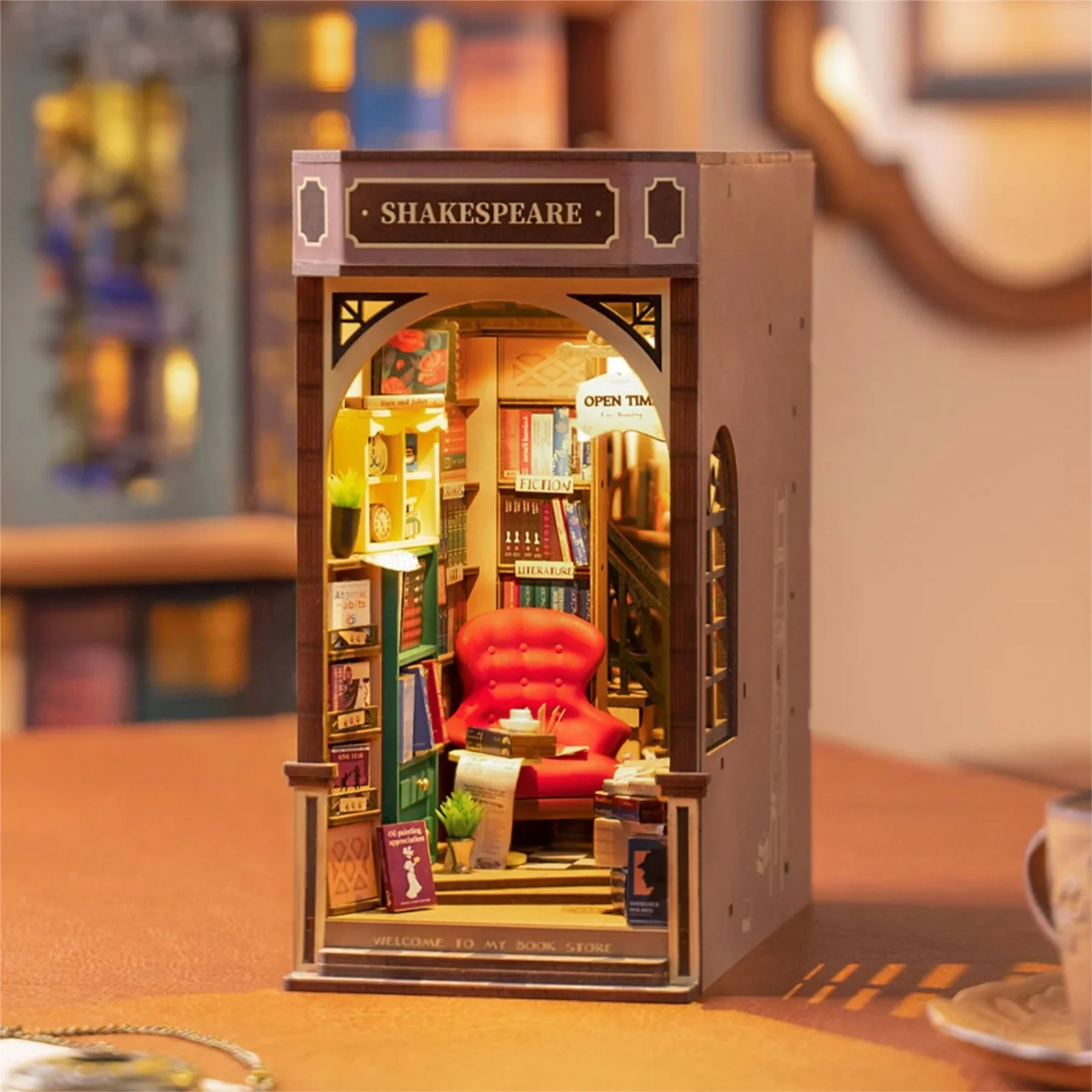 Robotime Rolife Self-Build Book Nook Building Kit - Image 7