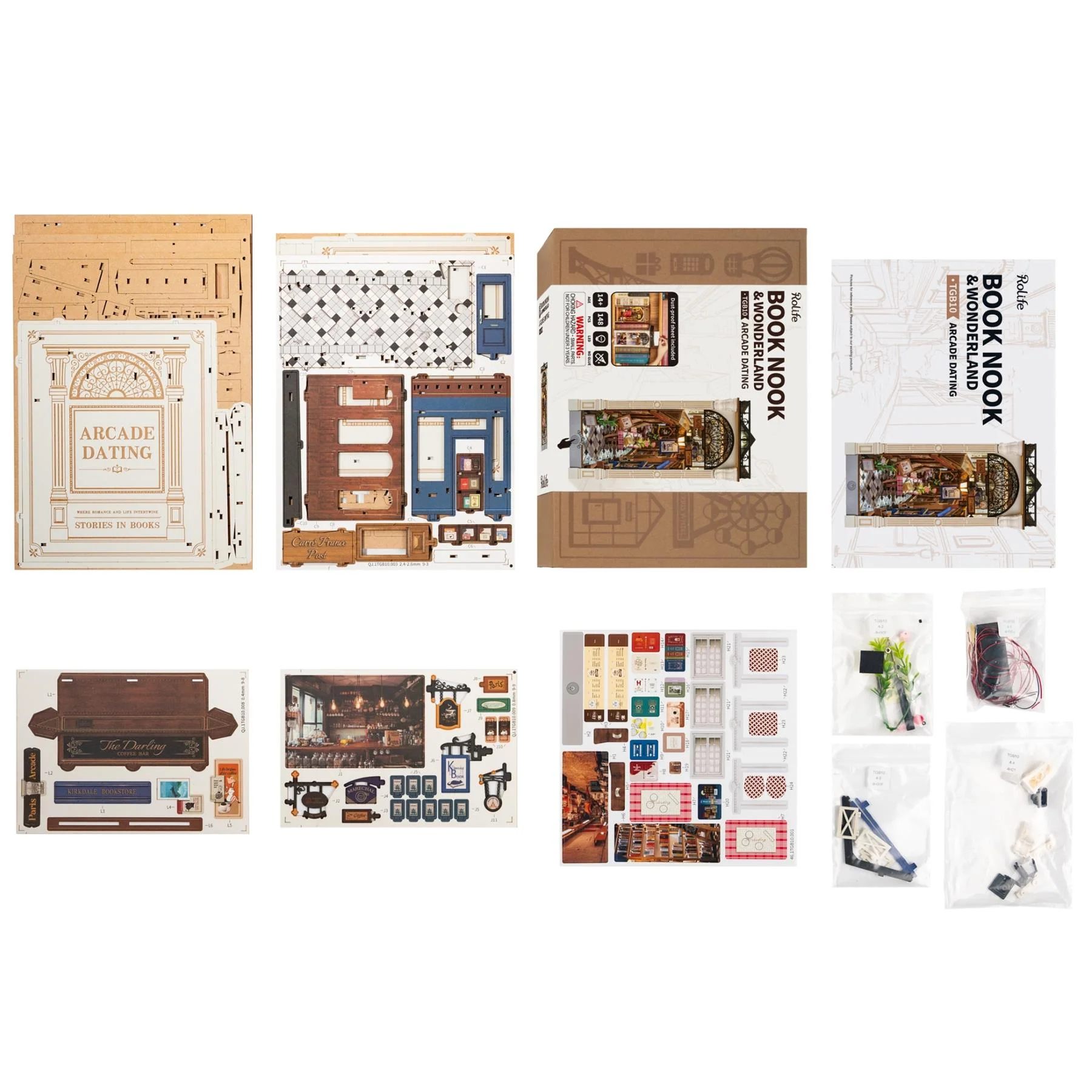 Robotime Rolife Self-Build Book Nook Building Kit - Image 81