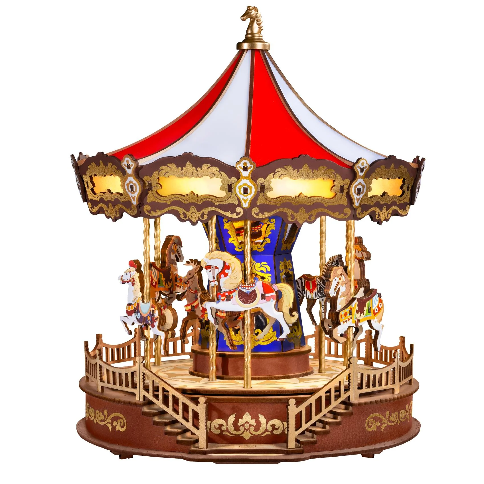 Rolife Classic Carousel Wooden Puzzle Kit