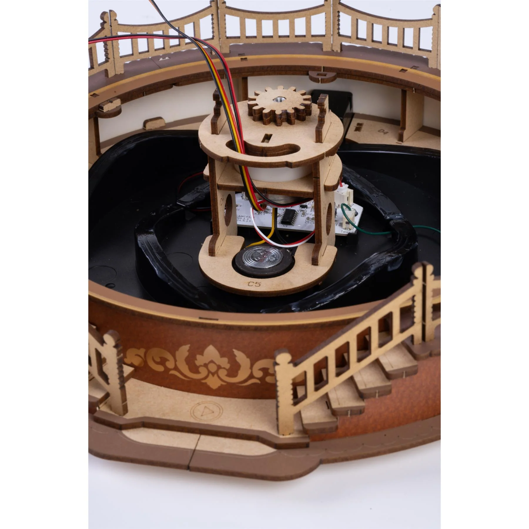 Rolife Classic Carousel Wooden Puzzle Kit - Image 3