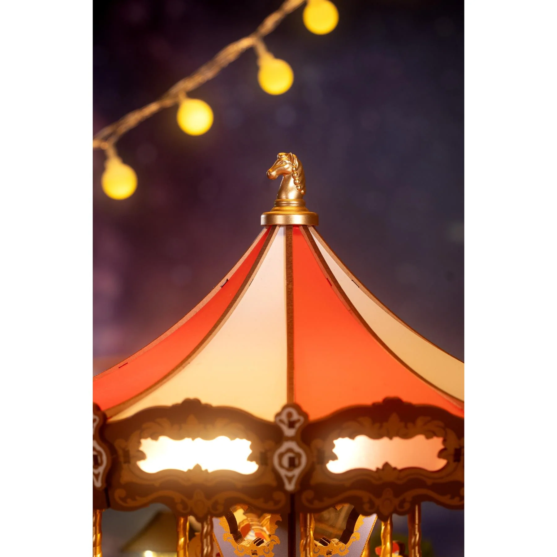 Rolife Classic Carousel Wooden Puzzle Kit - Image 8