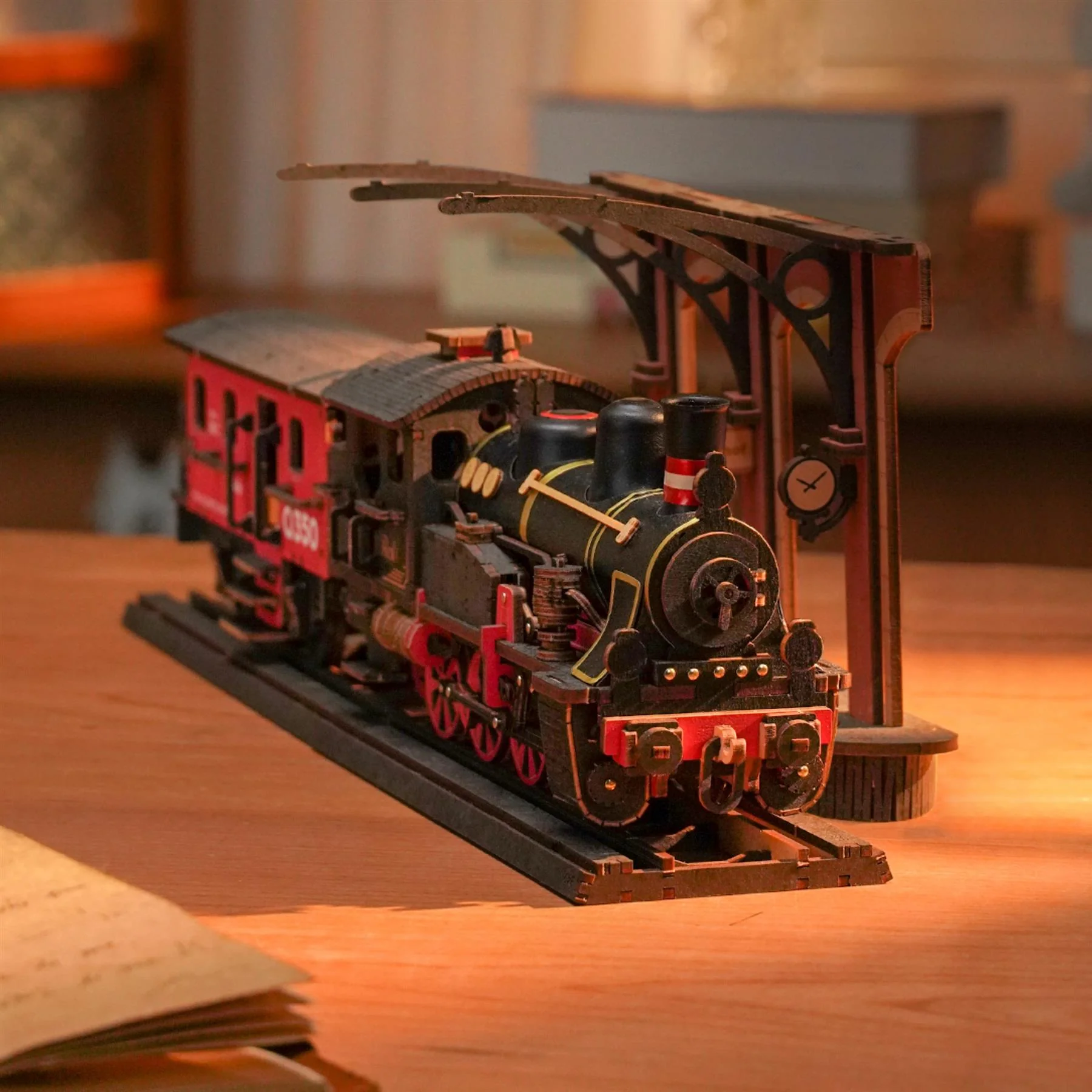 Rolife Steam Journey Wooden Puzzle Kit - Image 4