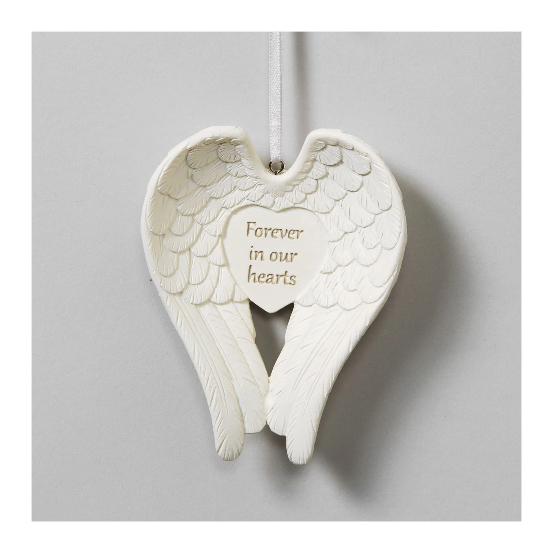 Thoughts Of You Angel Wings Memorial Ornament - Image 4