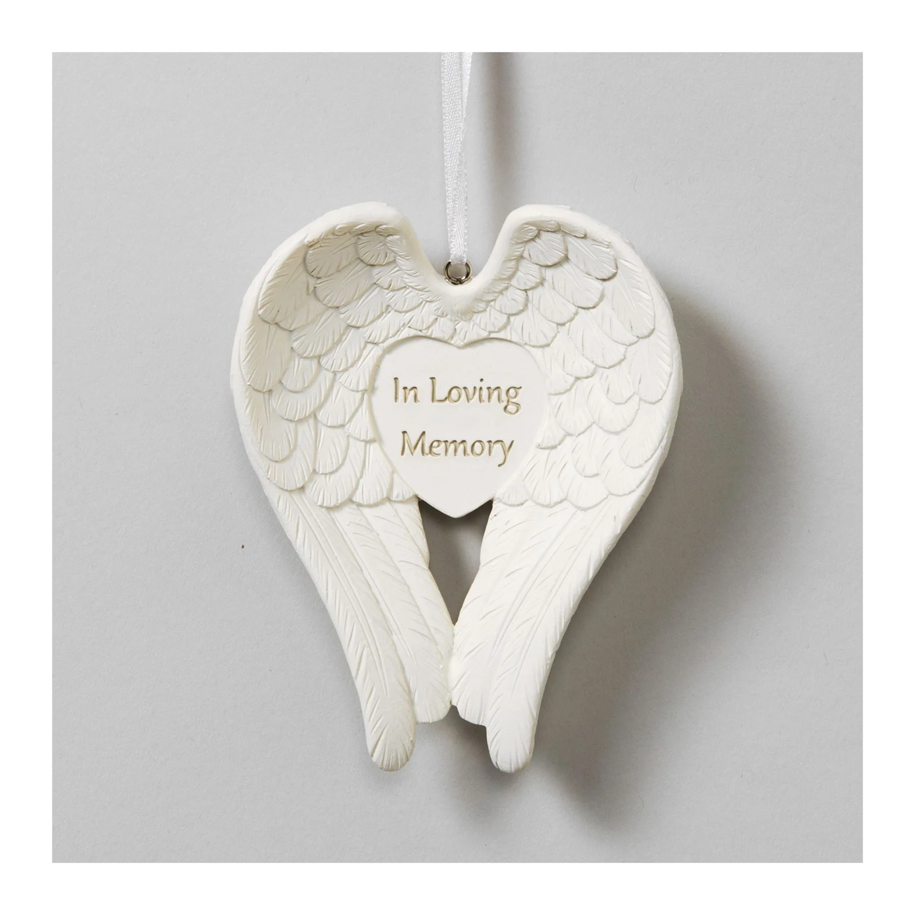 Thoughts Of You Angel Wings Memorial Ornament - Image 5