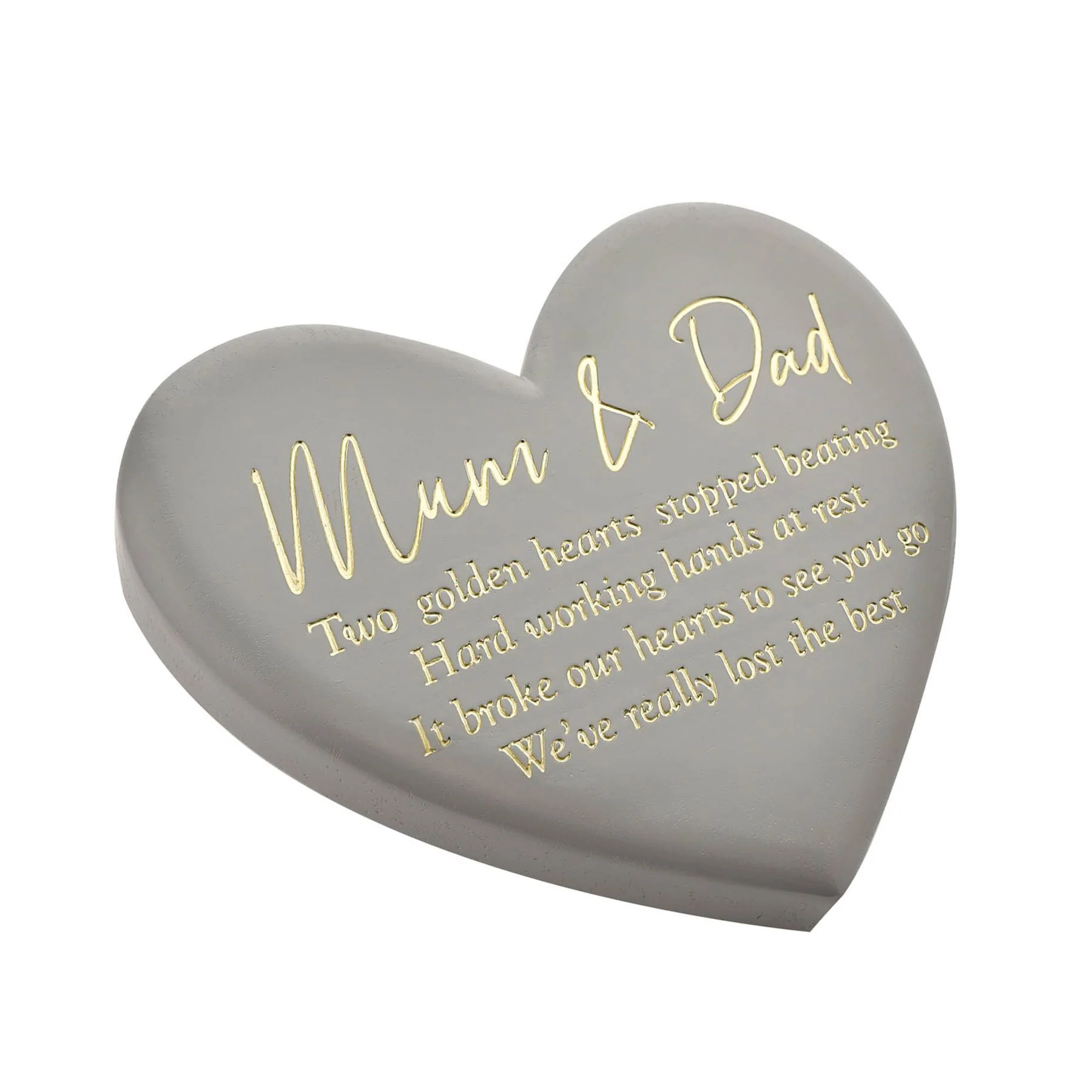 Thoughts of You Memorial Graveside Heart Plaque - Couple - Image 2