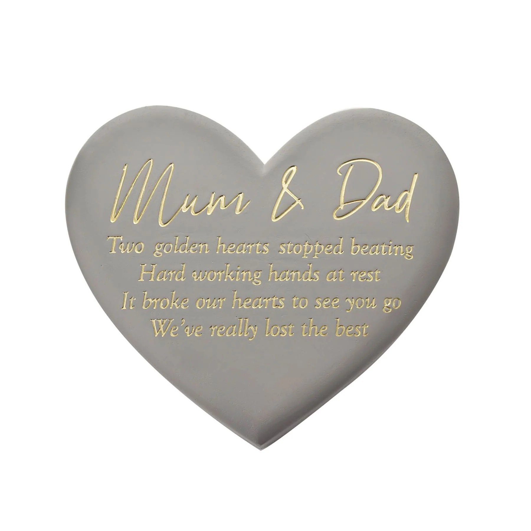 Thoughts of You Memorial Graveside Heart Plaque - Couple - Image 3