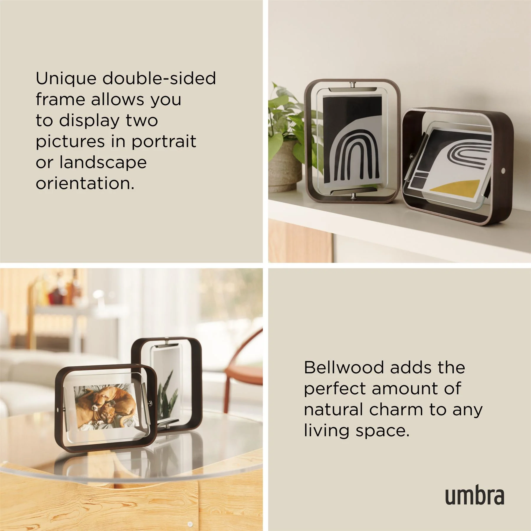 Umbra Bellwood Curved Double Sided Picture Frame - Image 3