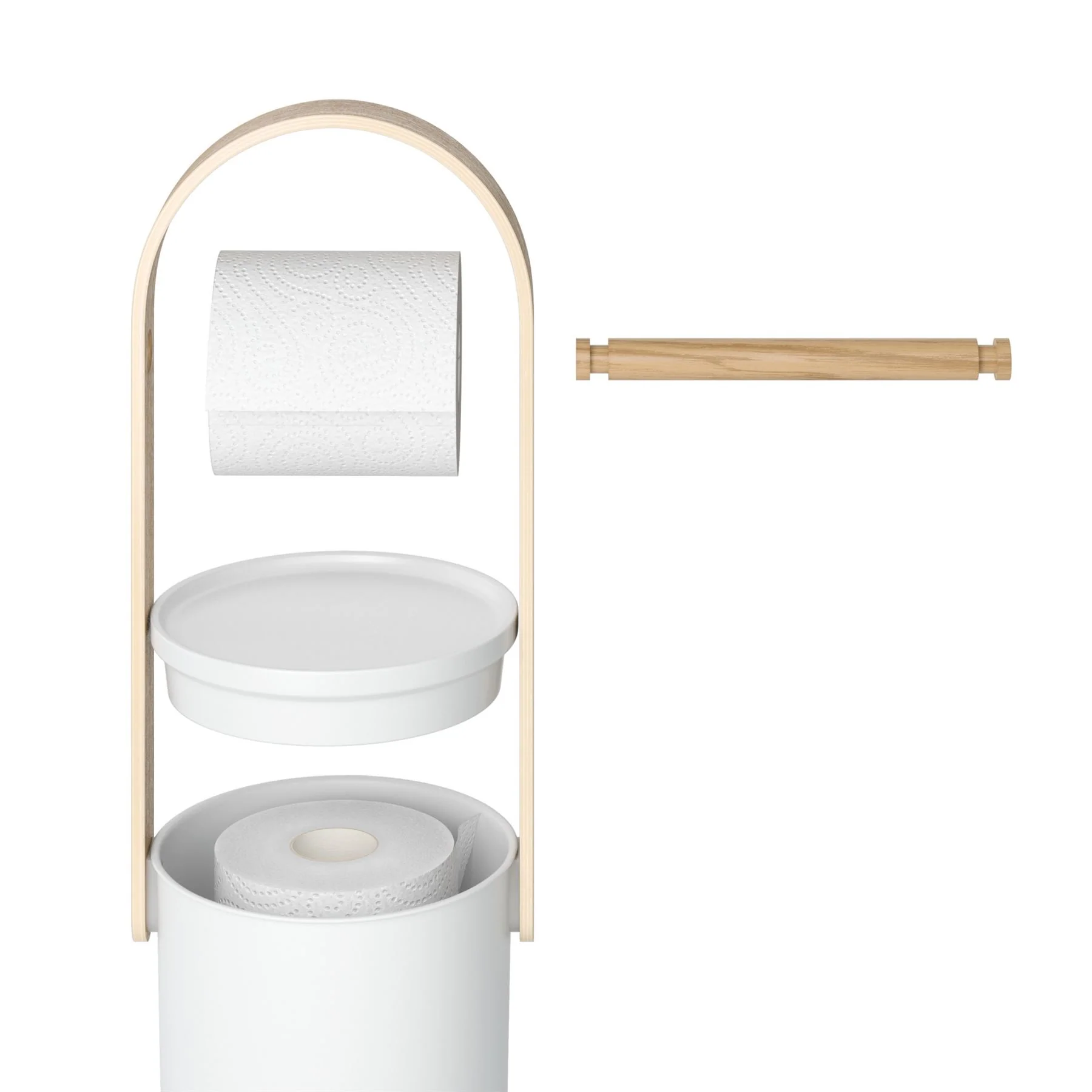 Umbra Bellwood Freestanding Toilet Paper Holder & Reserve - Image 7