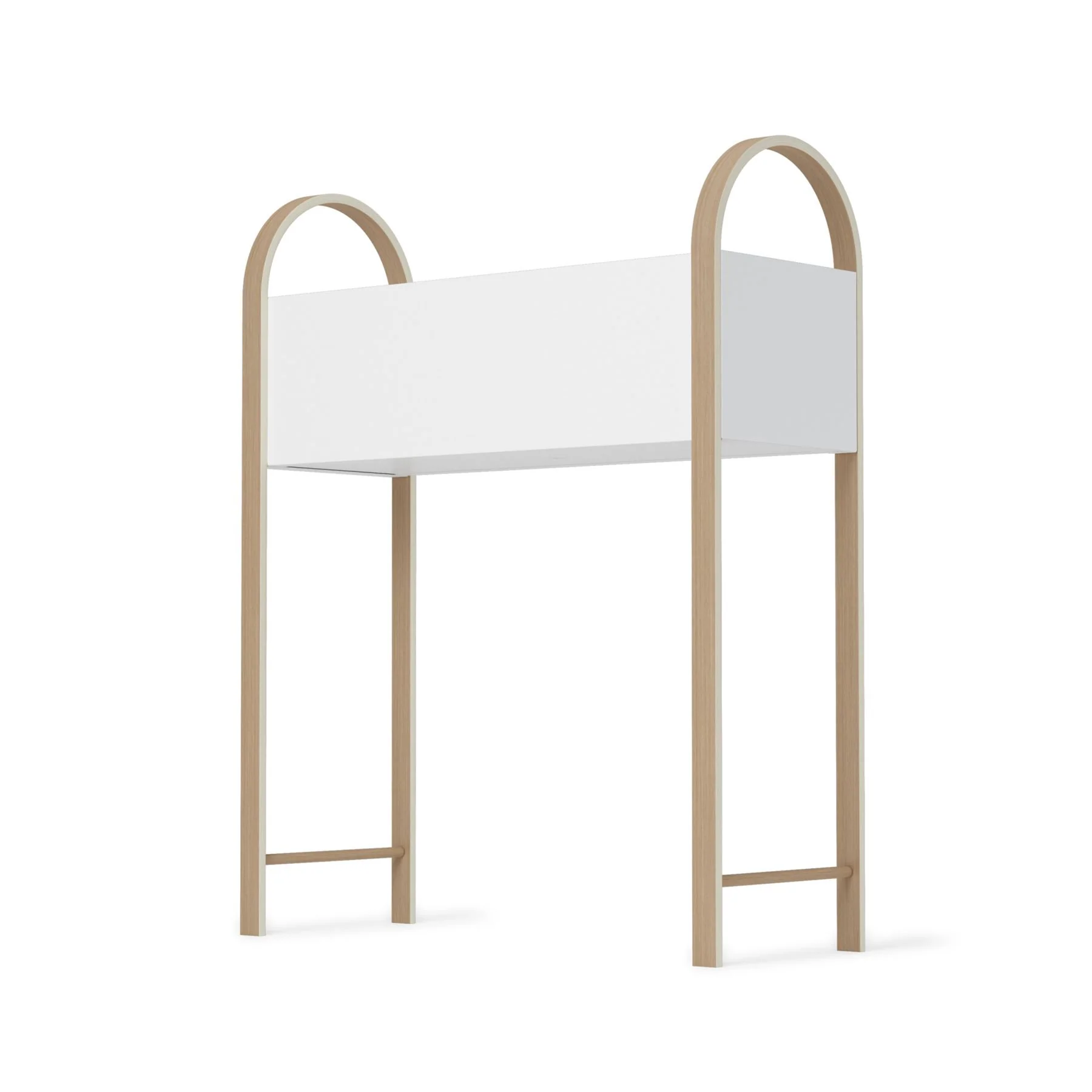 Umbra Bellwood Storage Box / Indoor Planter in White & Natural - Image 9