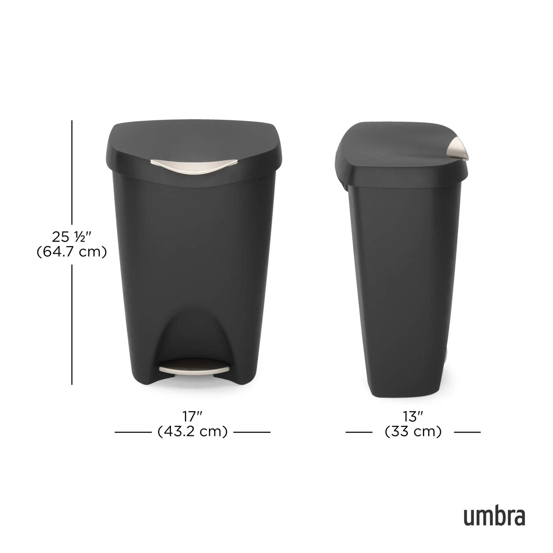 Umbra Brim Step On Soft-Close 50L Trash Can - Image 11