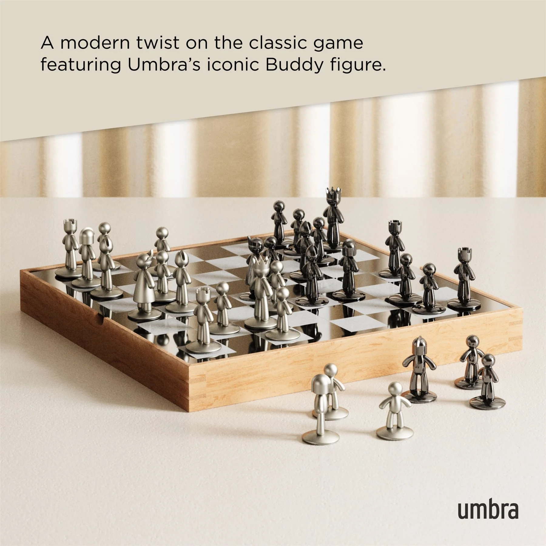 Umbra Buddy Chess Set - Image 4