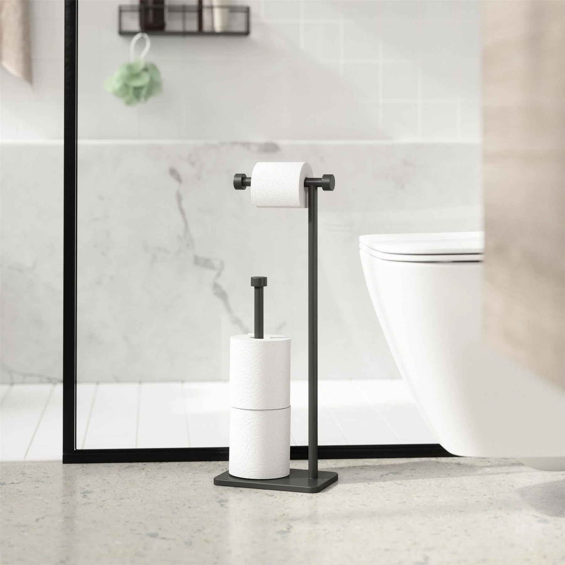 Umbra Cappa Free Standing Toilet Paper Holder & Reserve - Image 17