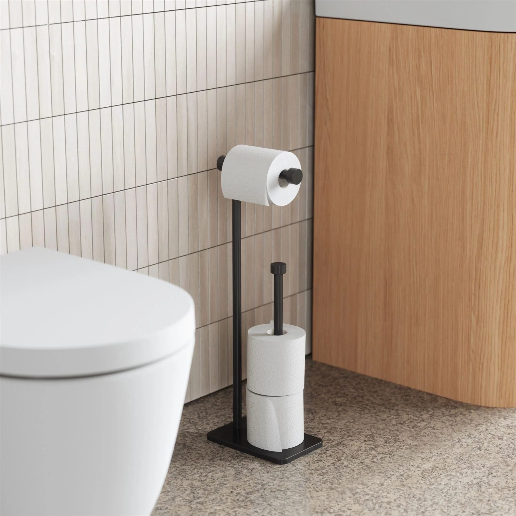 Umbra Cappa Free Standing Toilet Paper Holder & Reserve - Image 18
