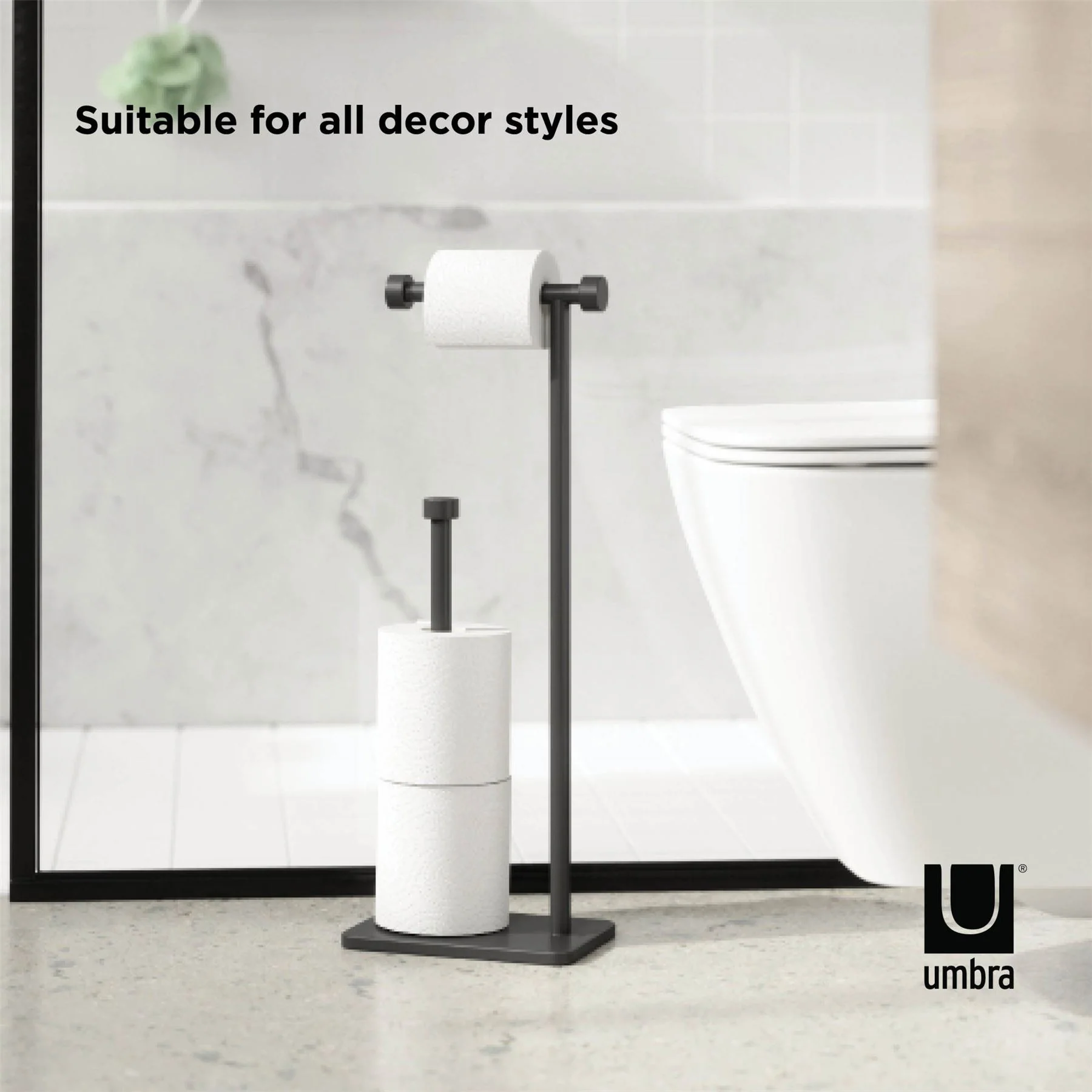 Umbra Cappa Free Standing Toilet Paper Holder & Reserve - Image 19