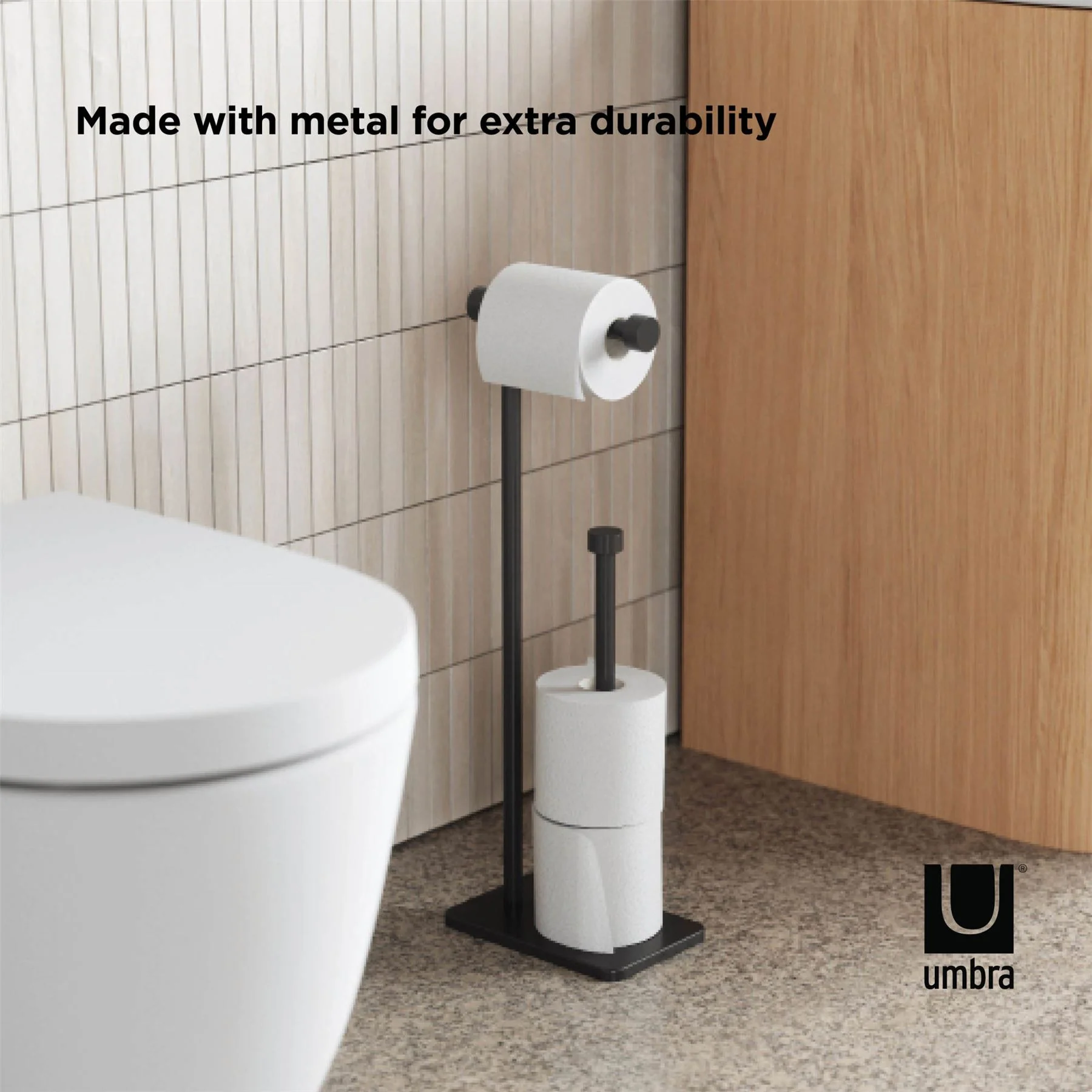Umbra Cappa Free Standing Toilet Paper Holder & Reserve - Image 20