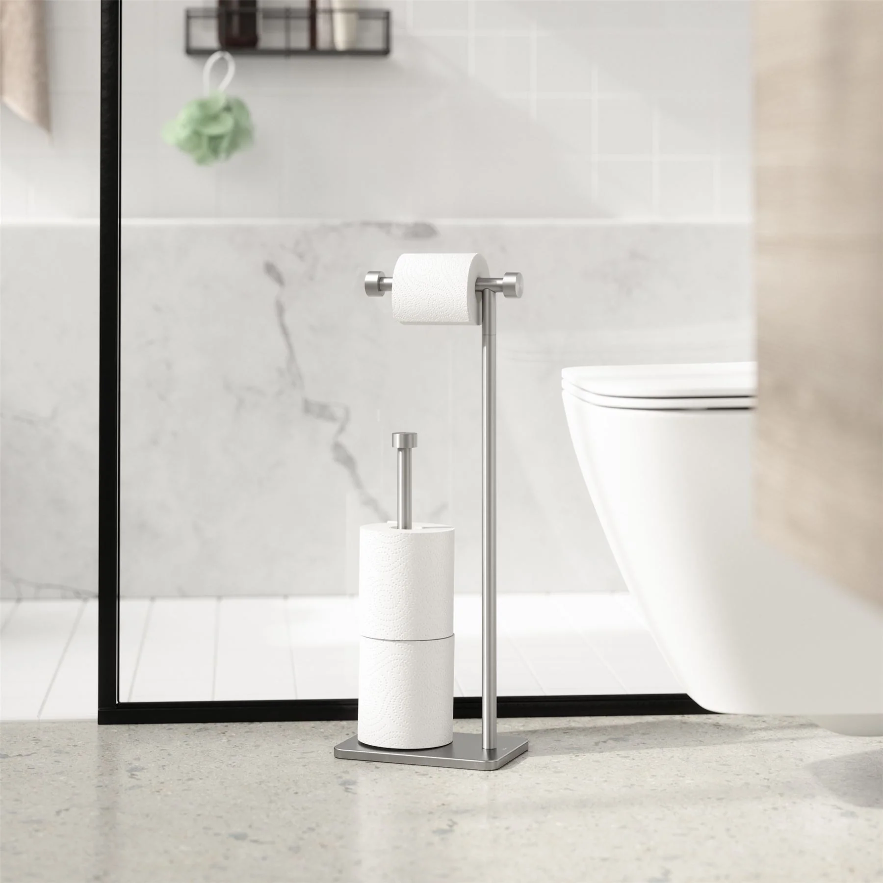 Umbra Cappa Free Standing Toilet Paper Holder & Reserve - Image 7