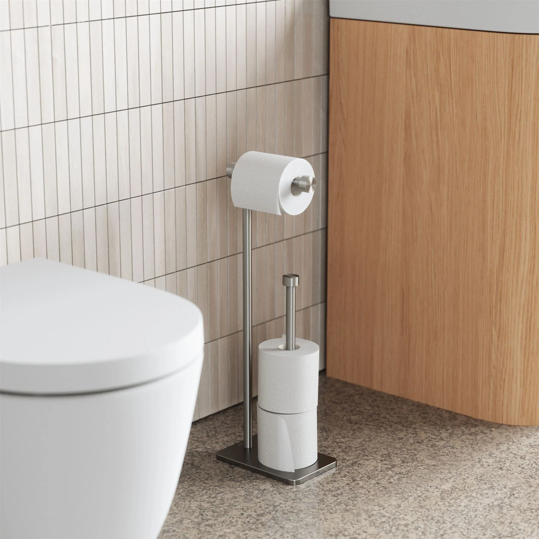 Umbra Cappa Free Standing Toilet Paper Holder & Reserve - Image 8