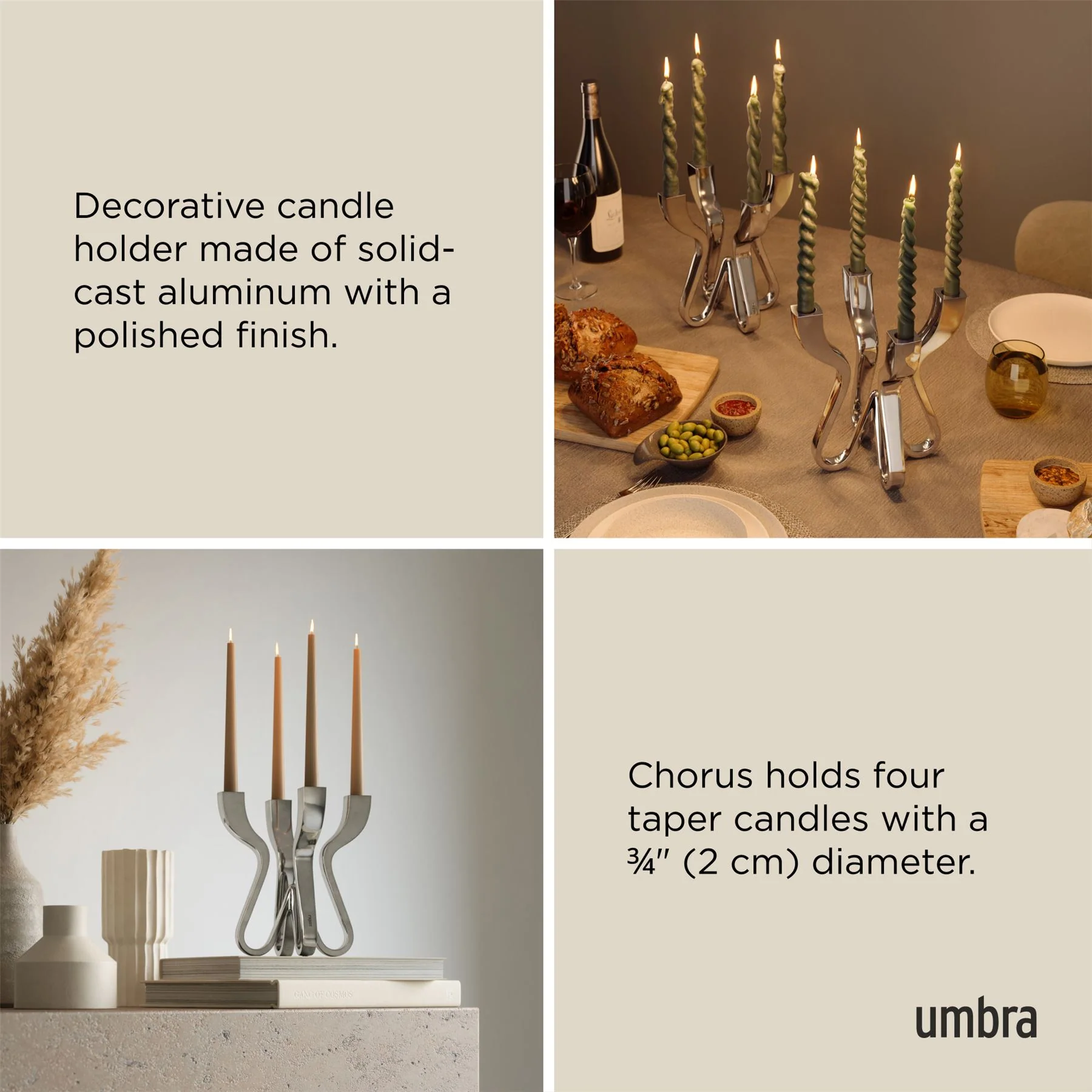 Umbra Chorus 4-Arm Candelabra - Image 3