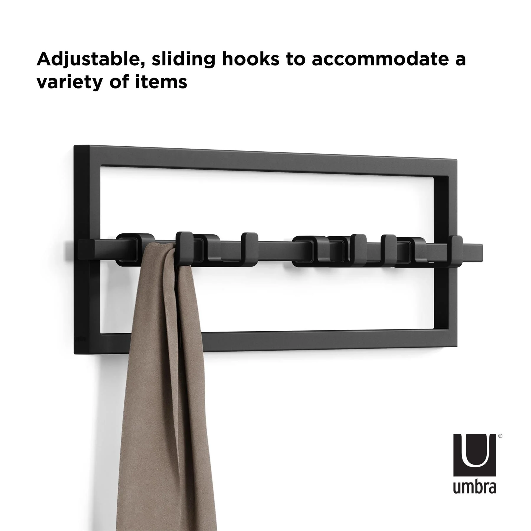Umbra Cubiko 5 Hook Wall Mounted Coat Rack - Image 21