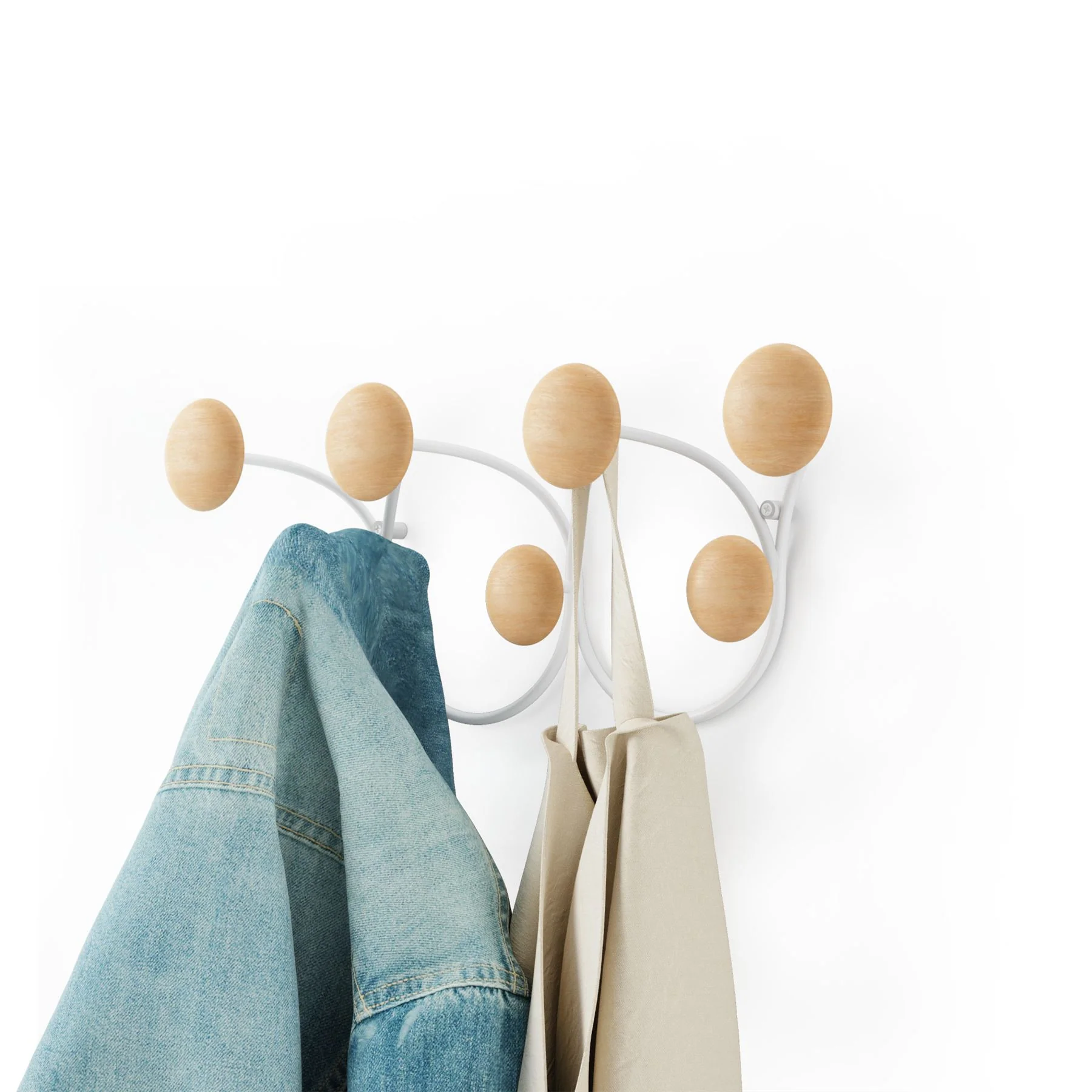 Umbra Dotsy 7 Hook Wall Mounted Coat and Hat Rack - Image 2