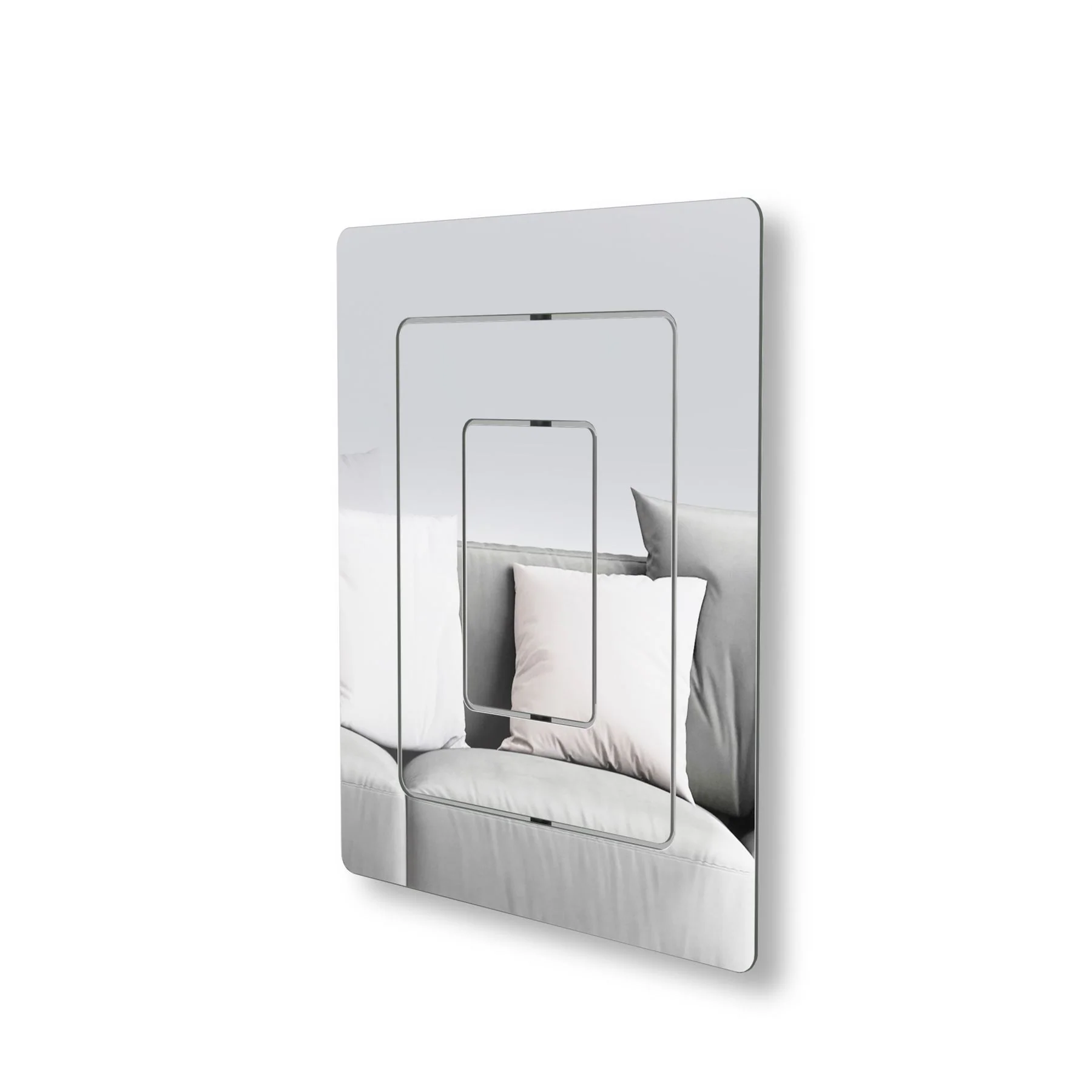 Umbra Echo Pivot Wall Mirror 64x54cm Clear - Image 7