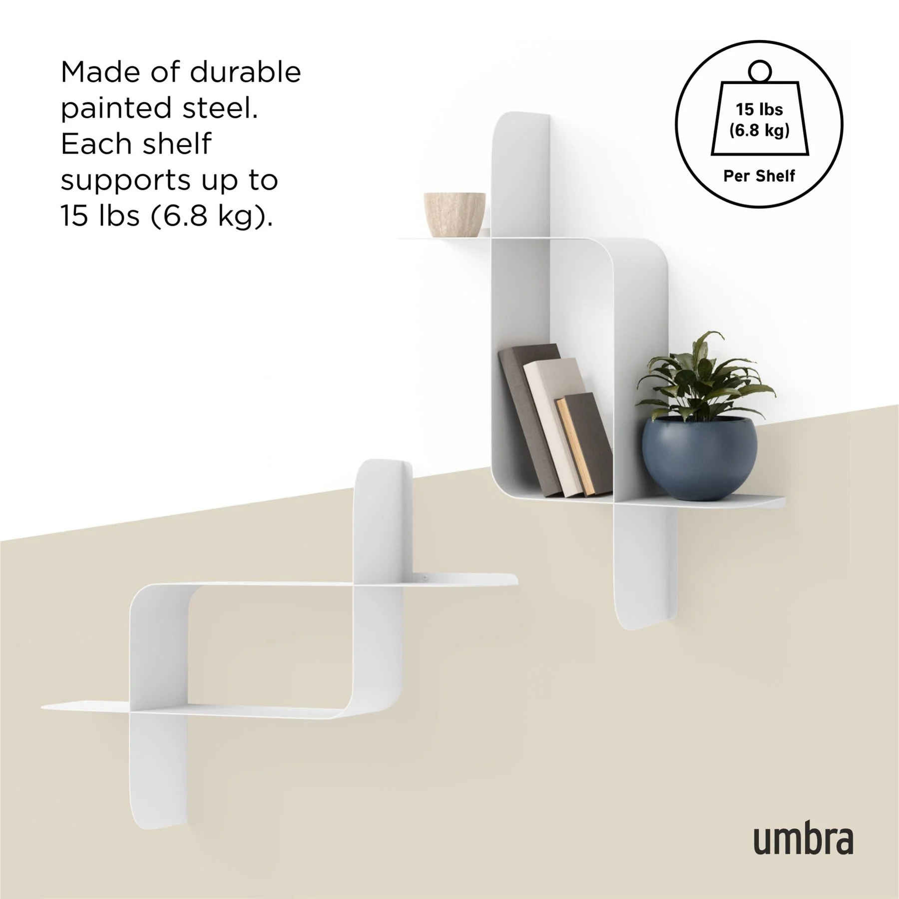 Umbra Montage Metal Shelf 2Pk - Image 6