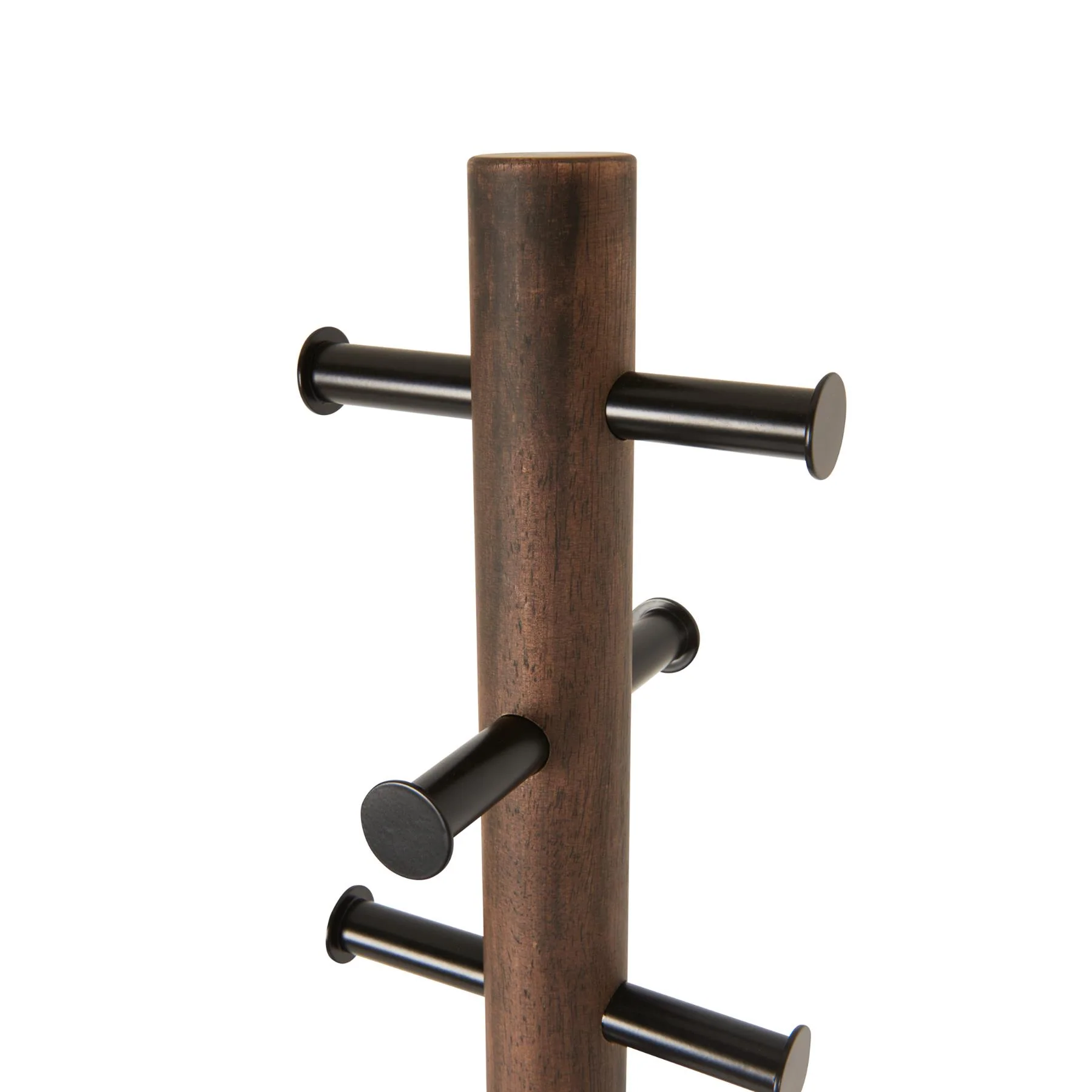 Umbra Pillar Coat Rack in Black / Walnut - Image 2