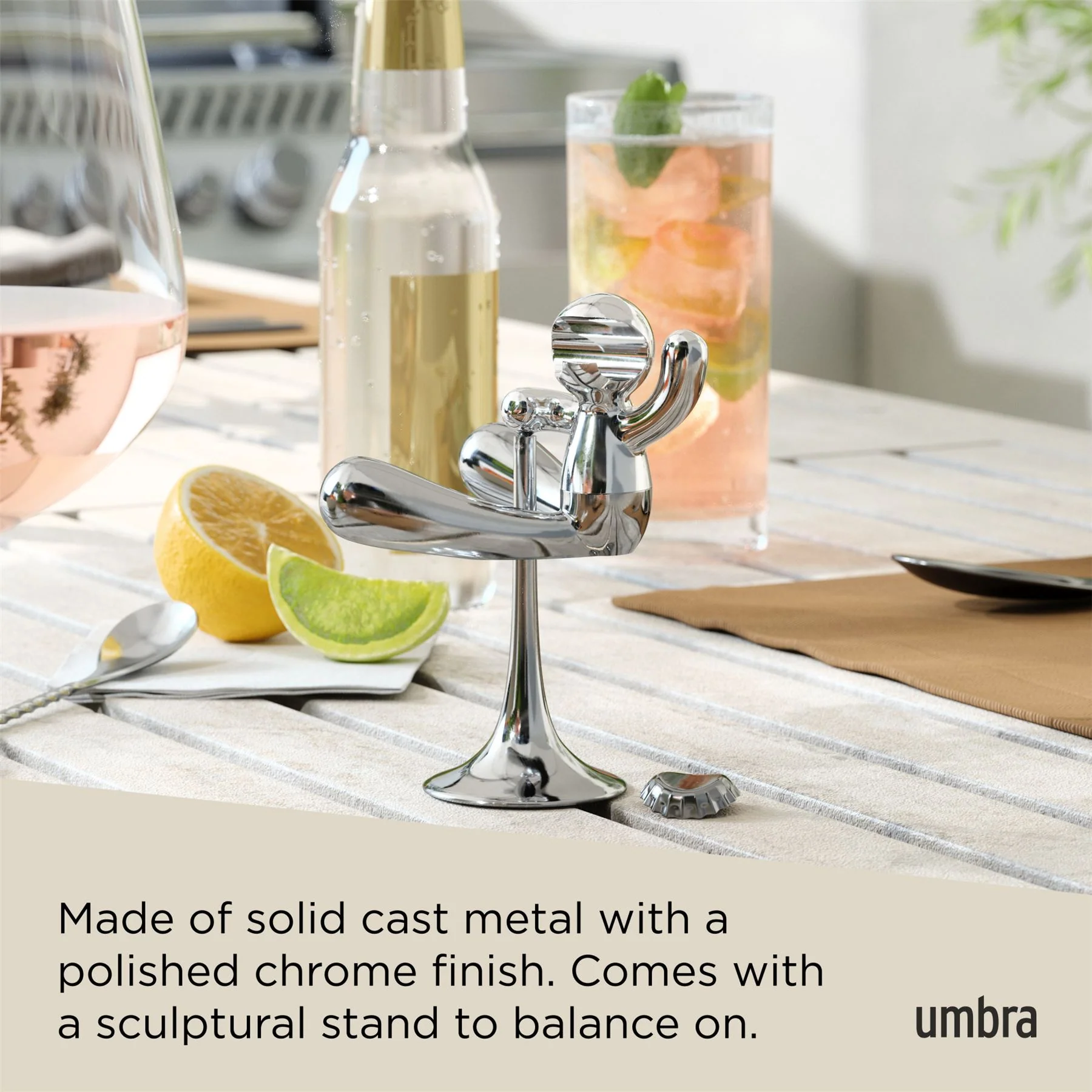 Umbra Rodeo Buddy Chrome Bottle Opener - Image 3