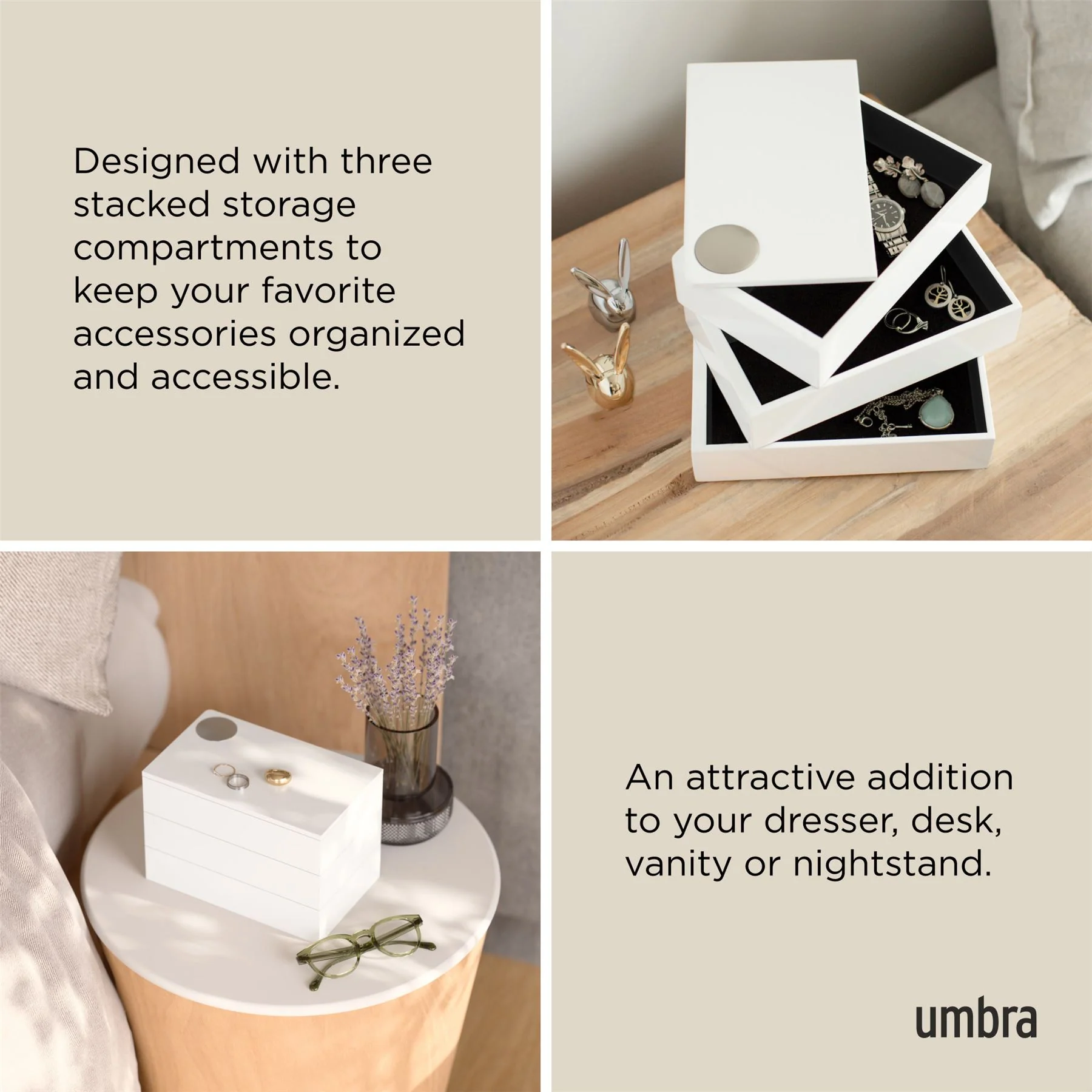 Umbra Spindle 3 Tiered Jewellery Box - Image 10
