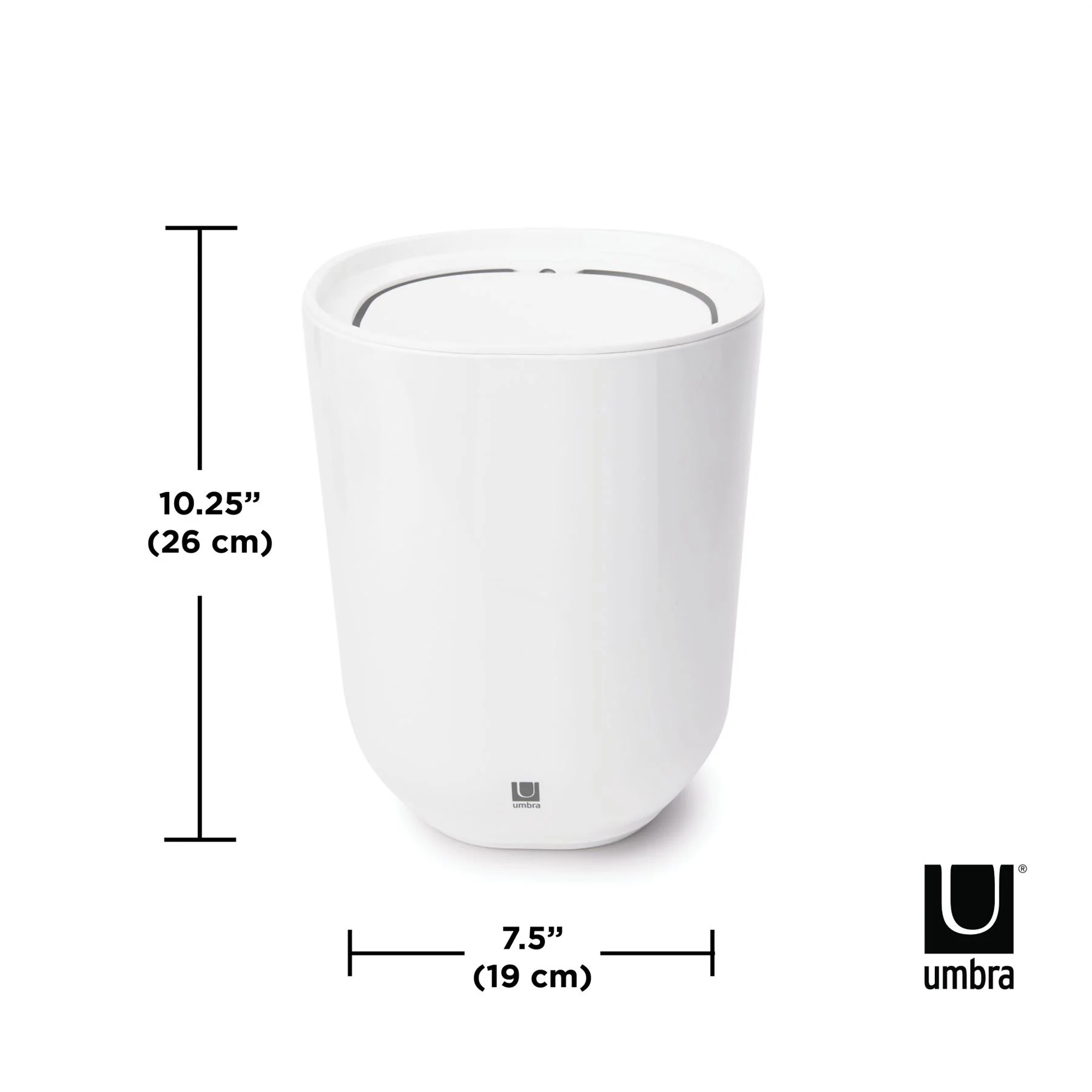 Umbra Step Bin in White - Image 3