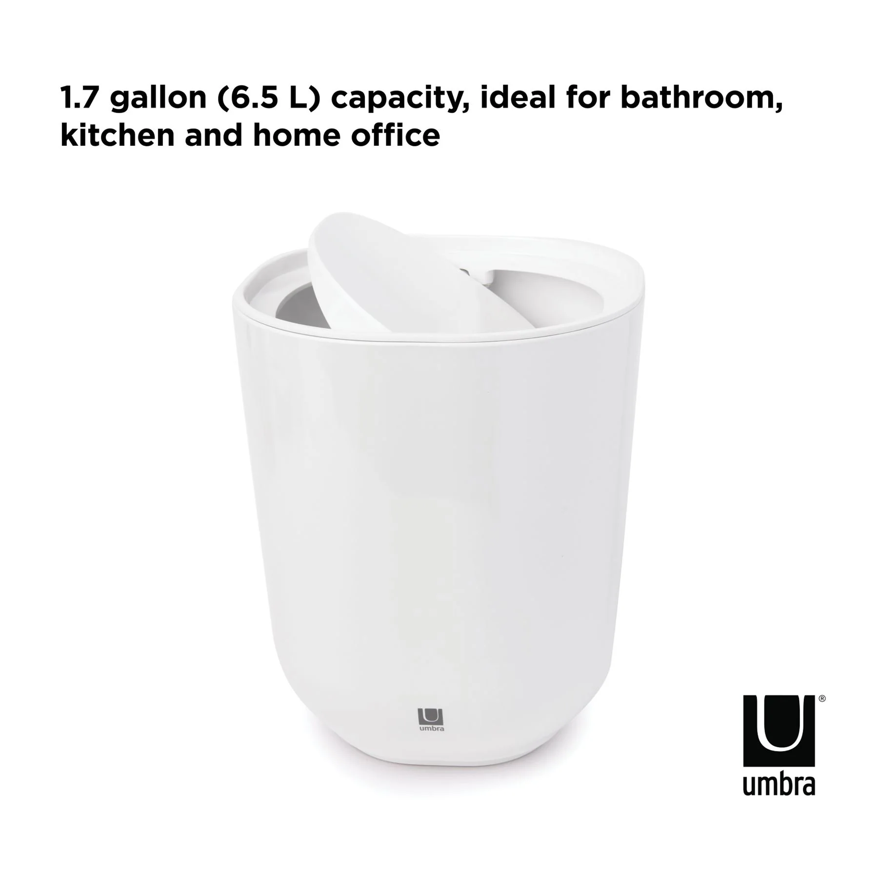 Umbra Step Bin in White - Image 5