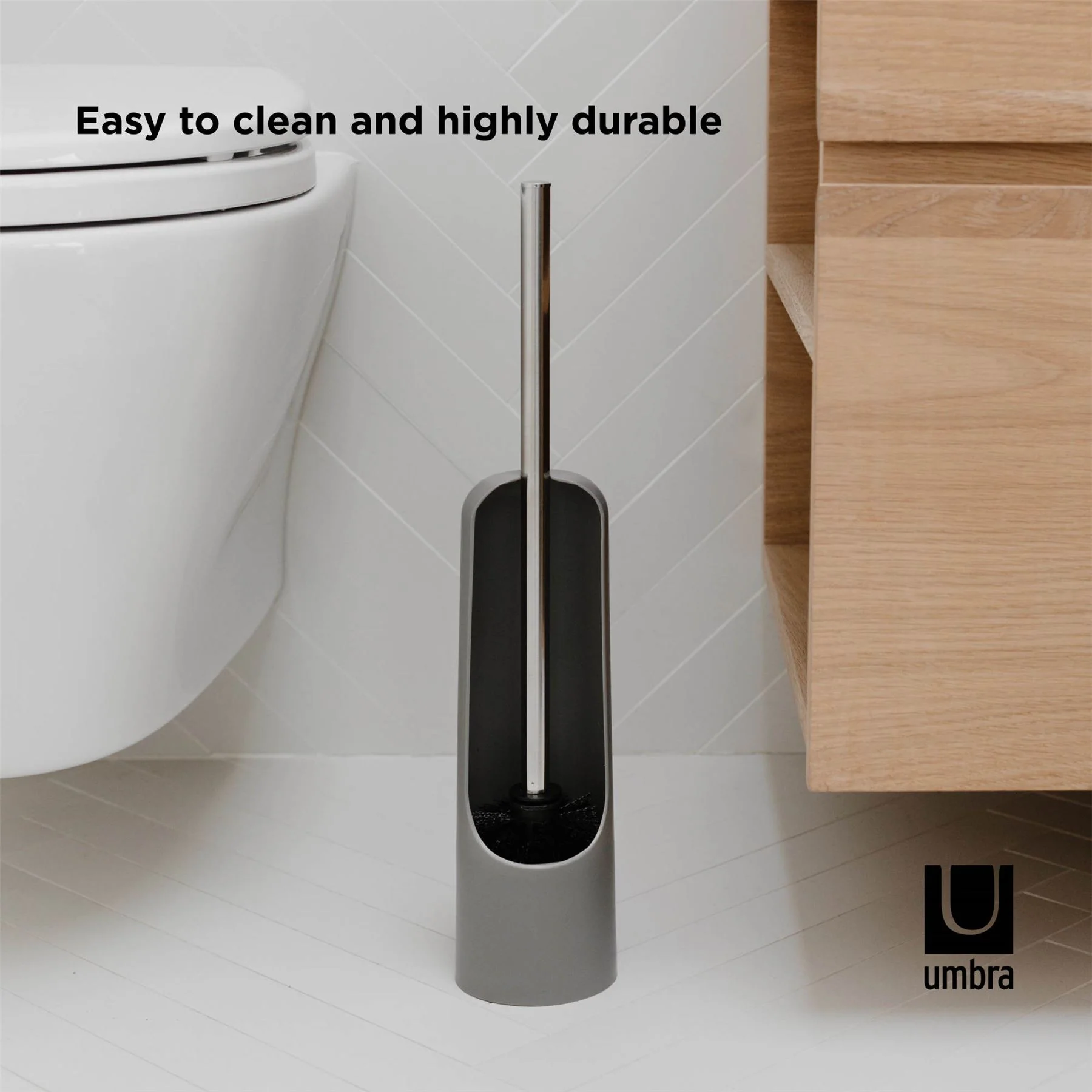Umbra Touch Compact & Sleek Toilet Brush - Image 2