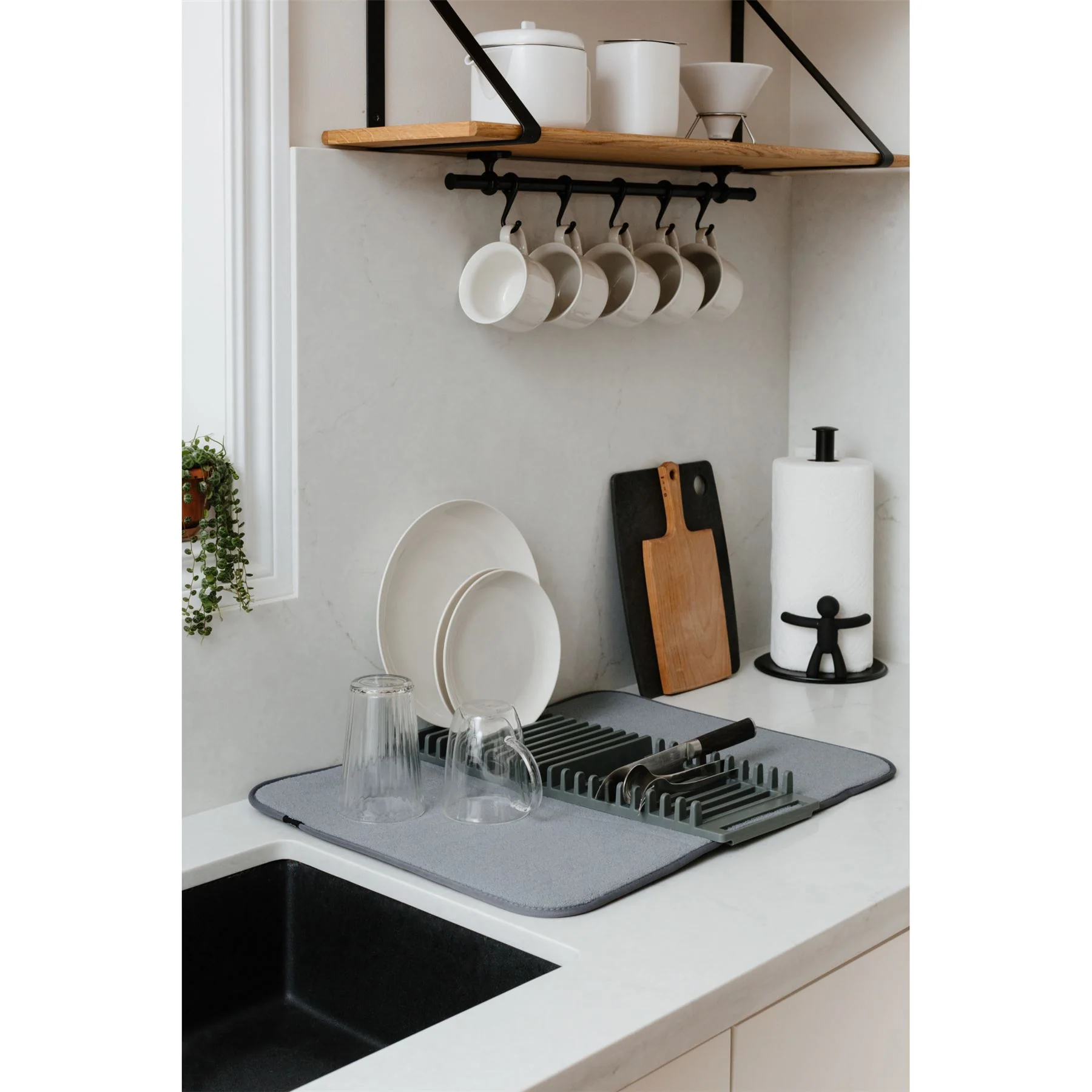 Umbra Udry Pack Away Dishrack with Drying Mat - Image 27