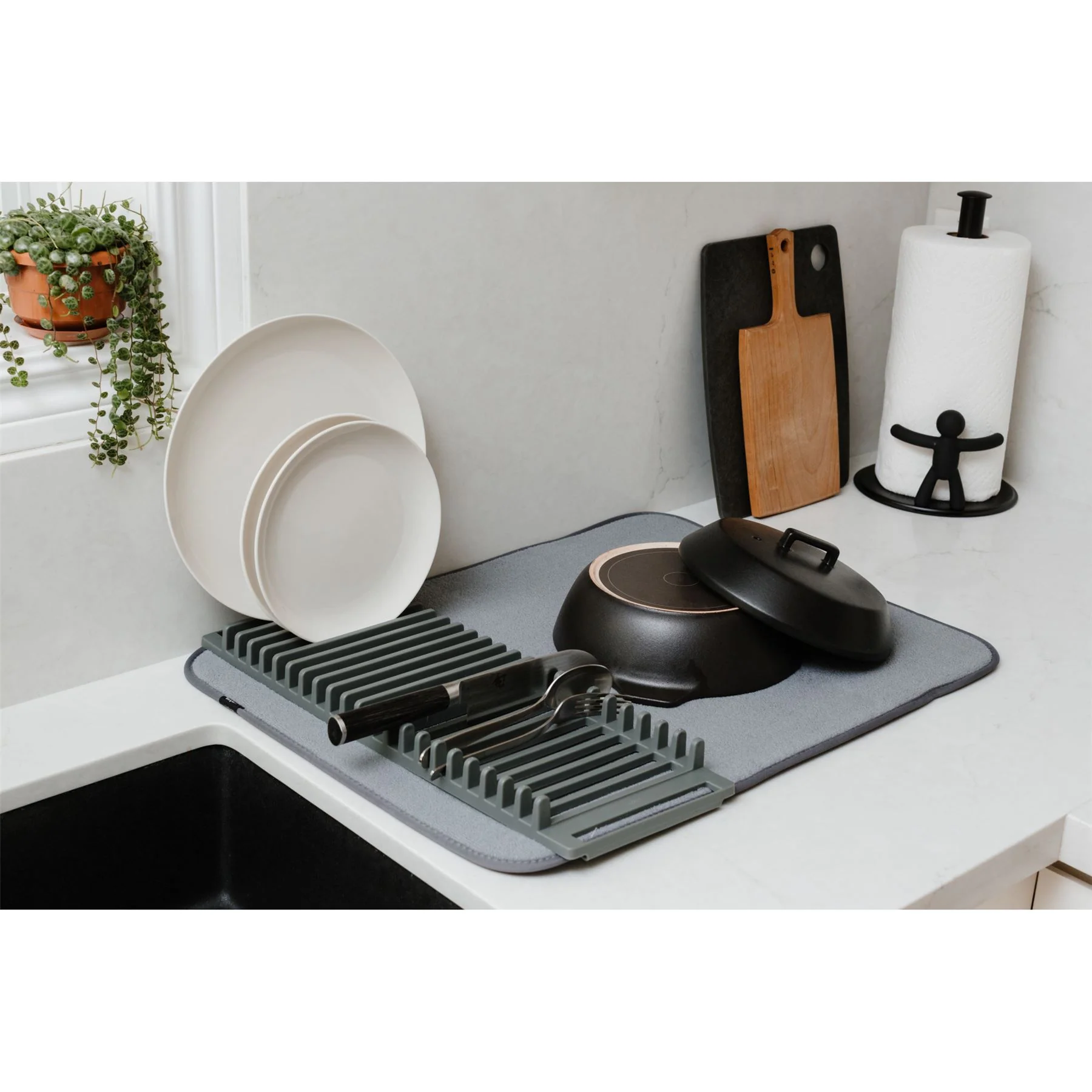Umbra Udry Pack Away Dishrack with Drying Mat - Image 28