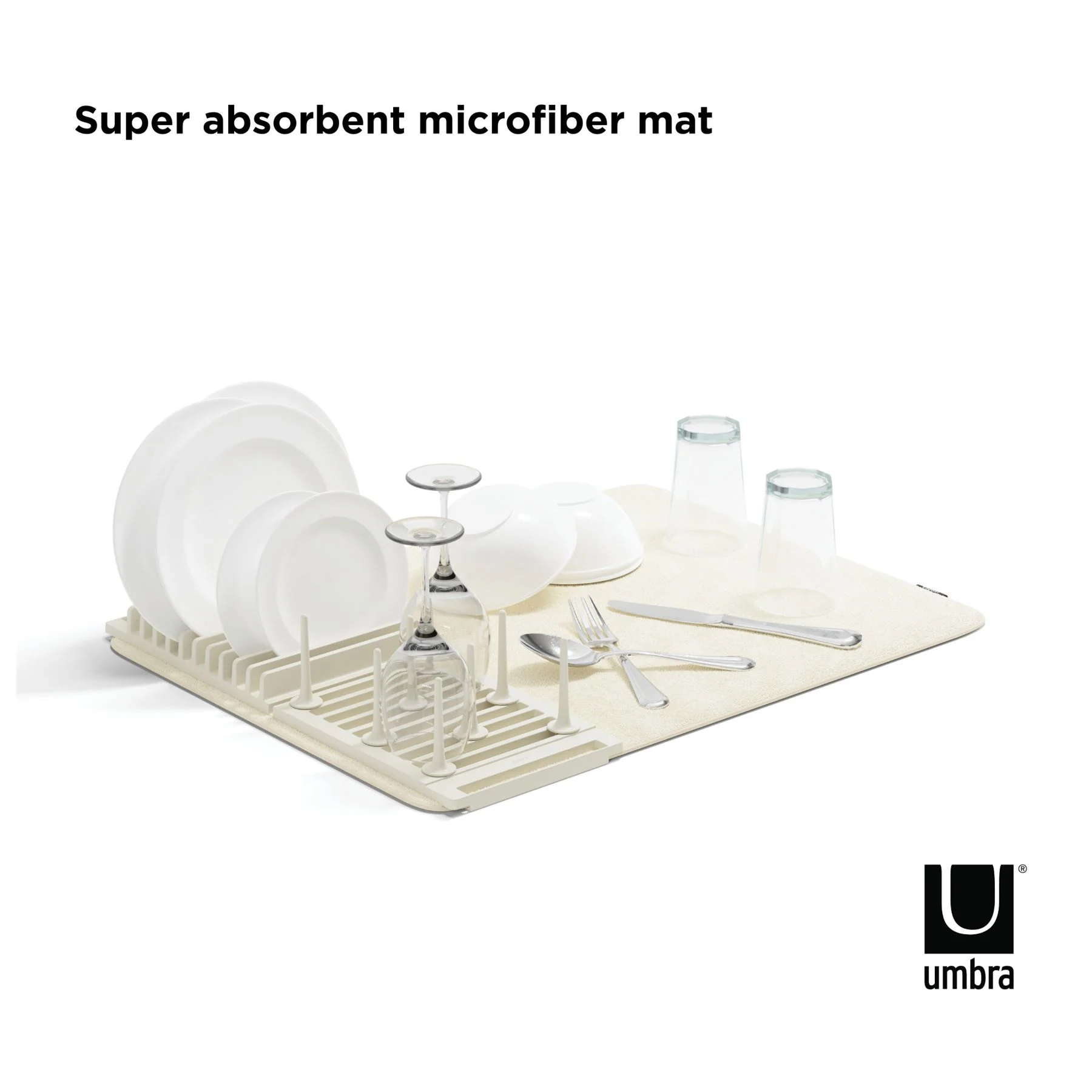 Umbra Udry Pack Away Dishrack with Drying Mat - Image 36
