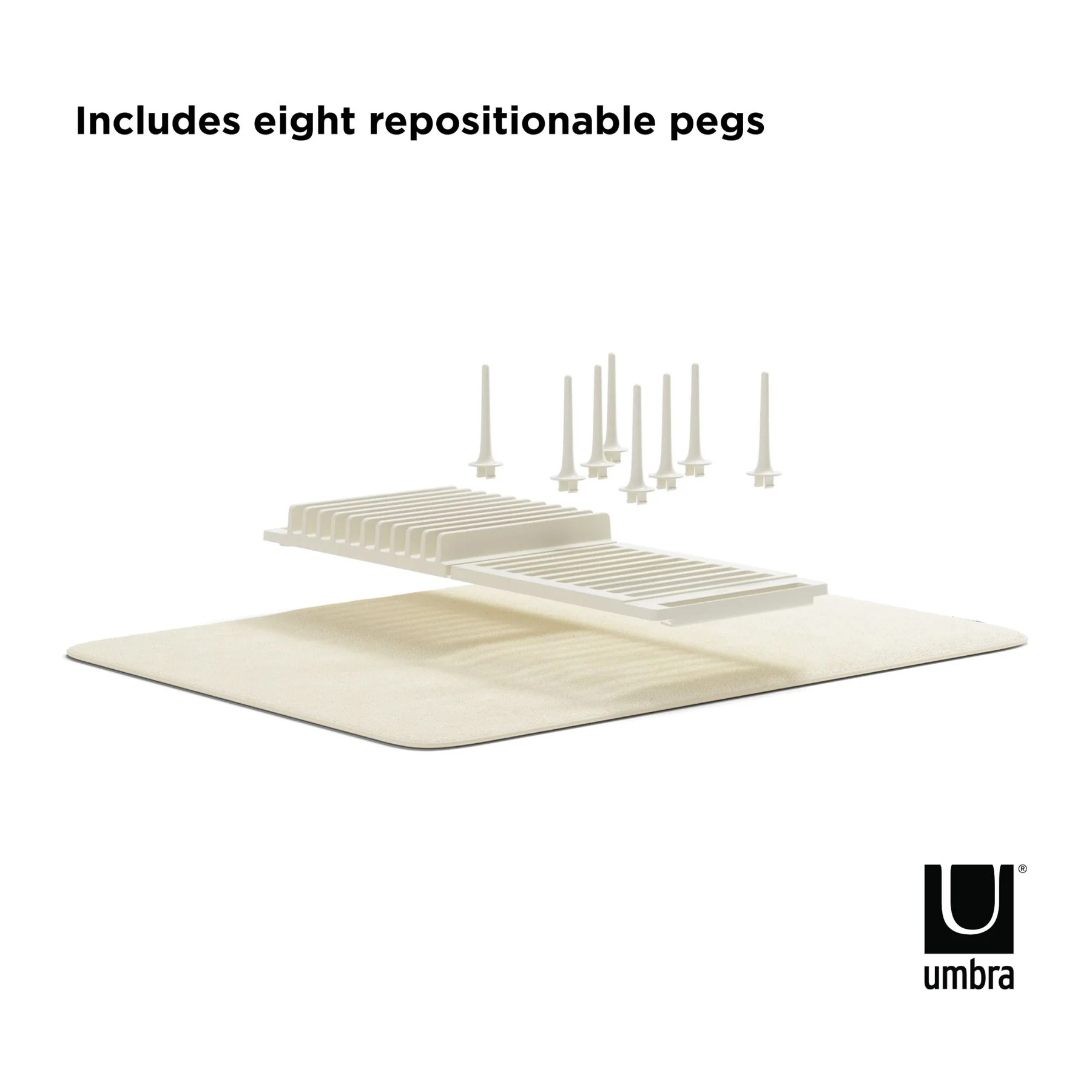 Umbra Udry Pack Away Dishrack with Drying Mat - Image 37