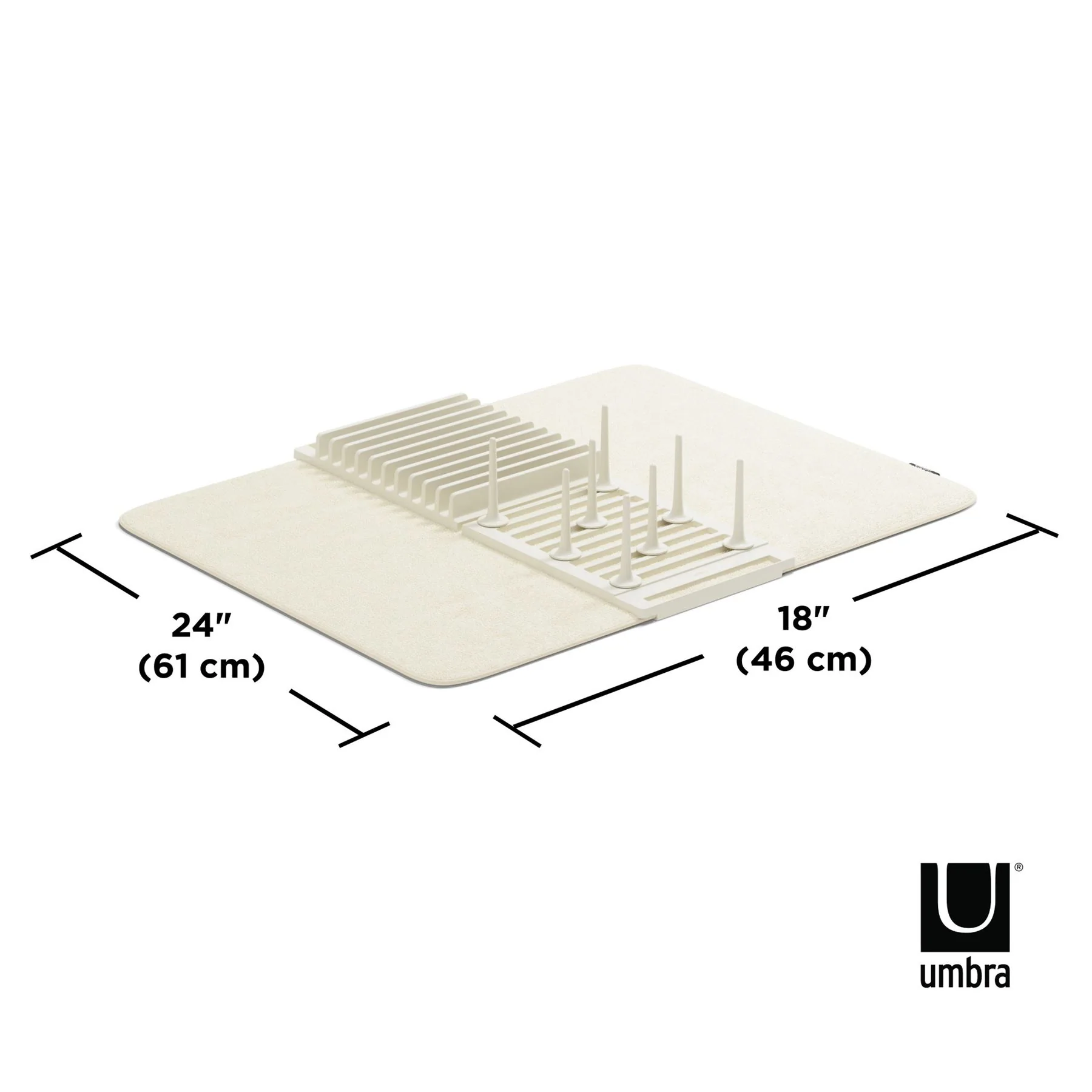 Umbra Udry Pack Away Dishrack with Drying Mat - Image 43
