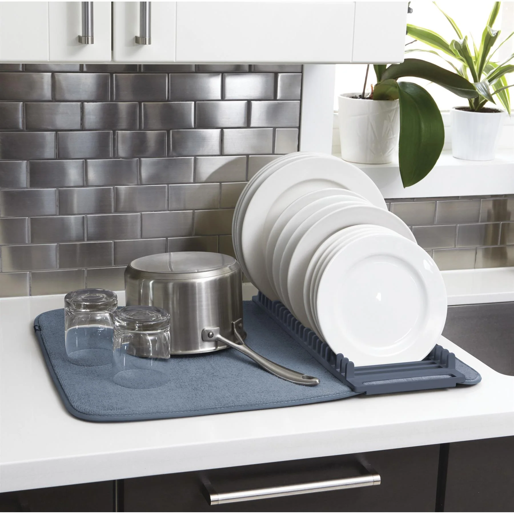 Umbra Udry Pack Away Dishrack with Drying Mat - Image 53