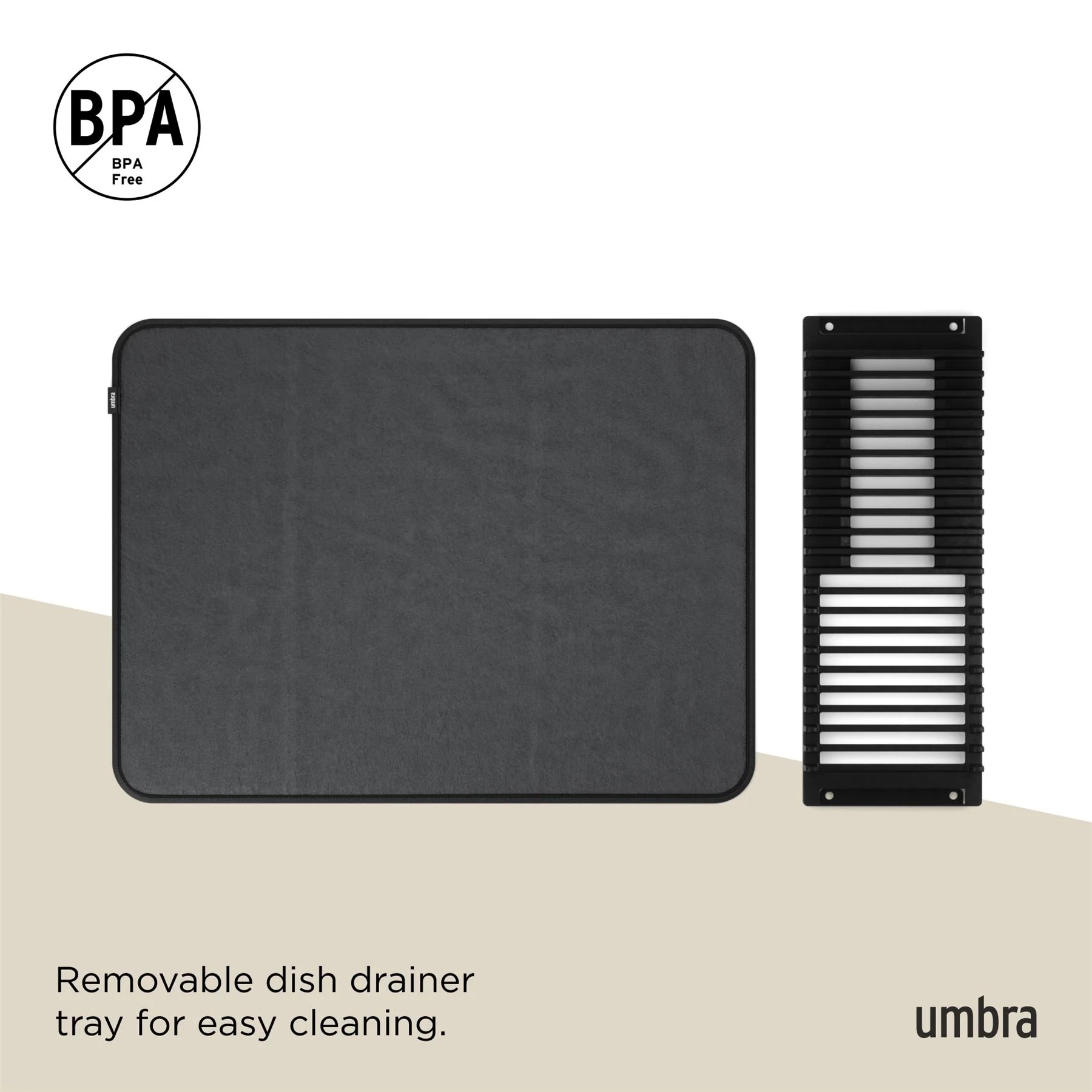 Umbra Udry Pack Away Dishrack with Drying Mat - Image 65
