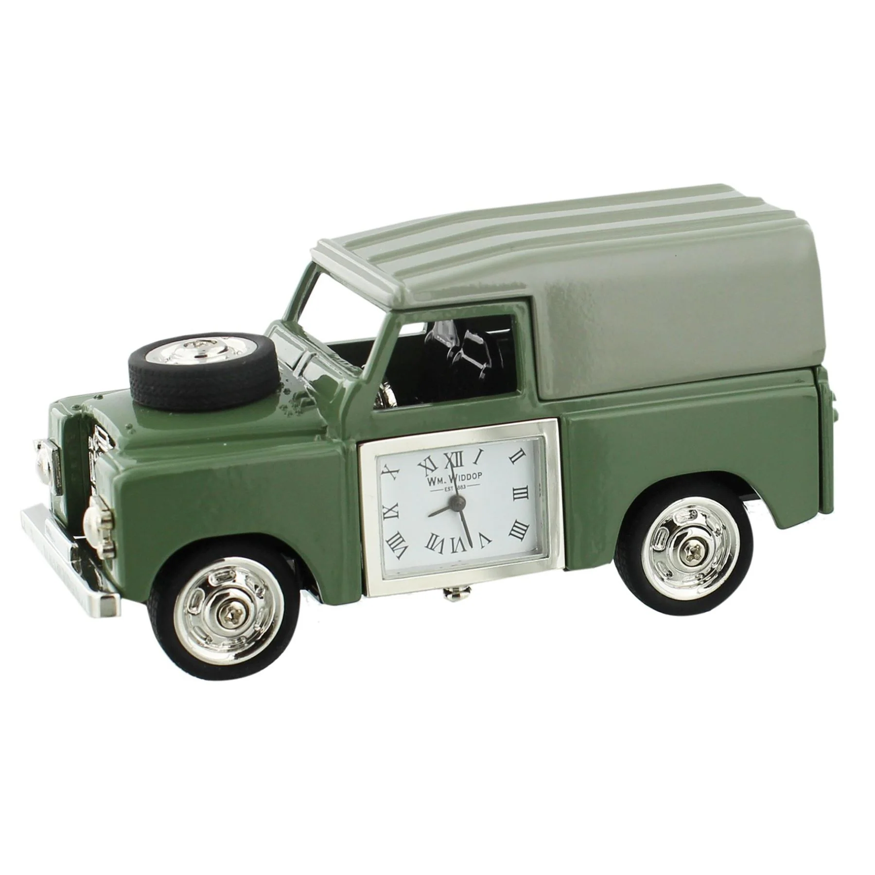 Wm.Widdop Miniature 4 Wheel Drive Clock